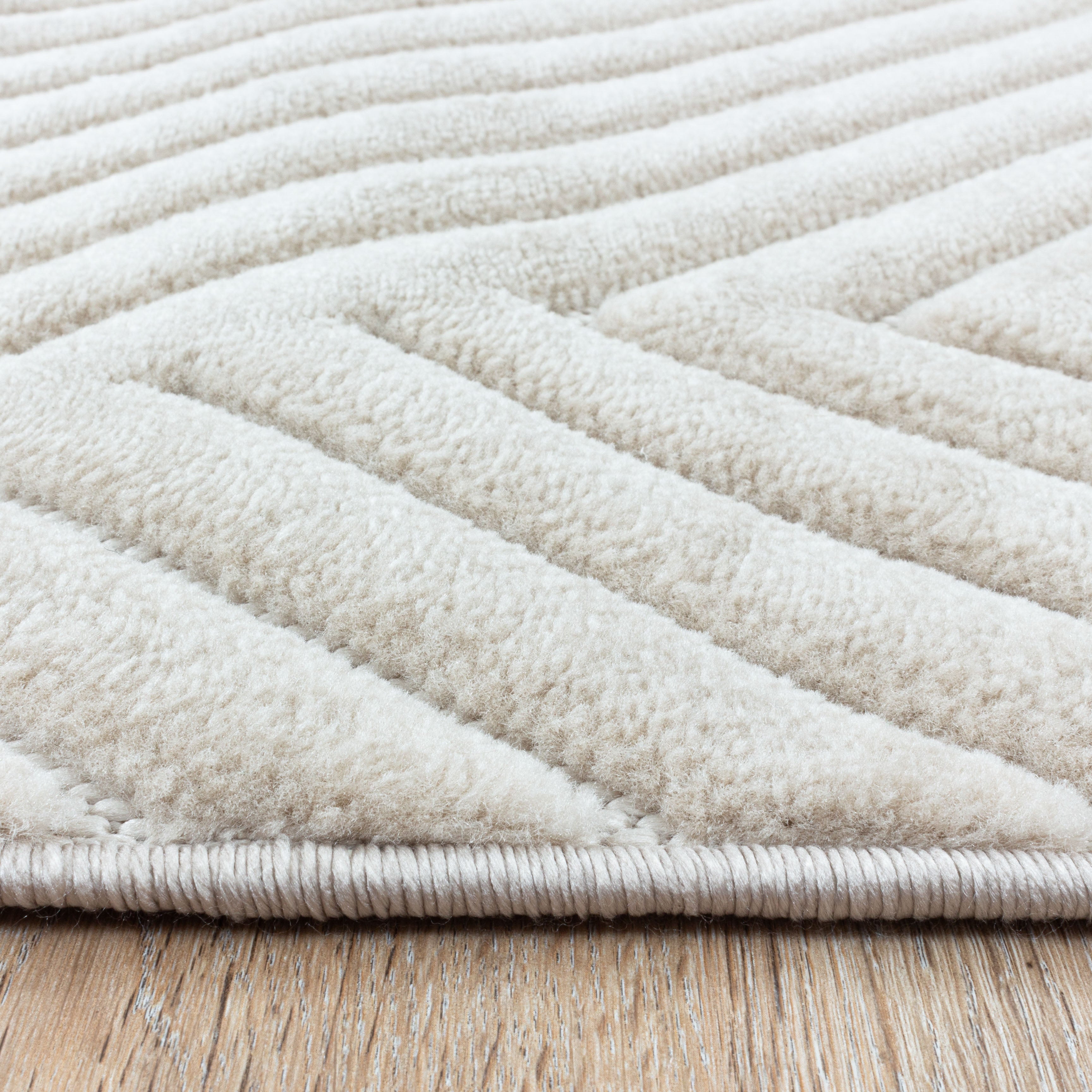 MODERNE TÆPPE TUFFY, 135 BEIGE