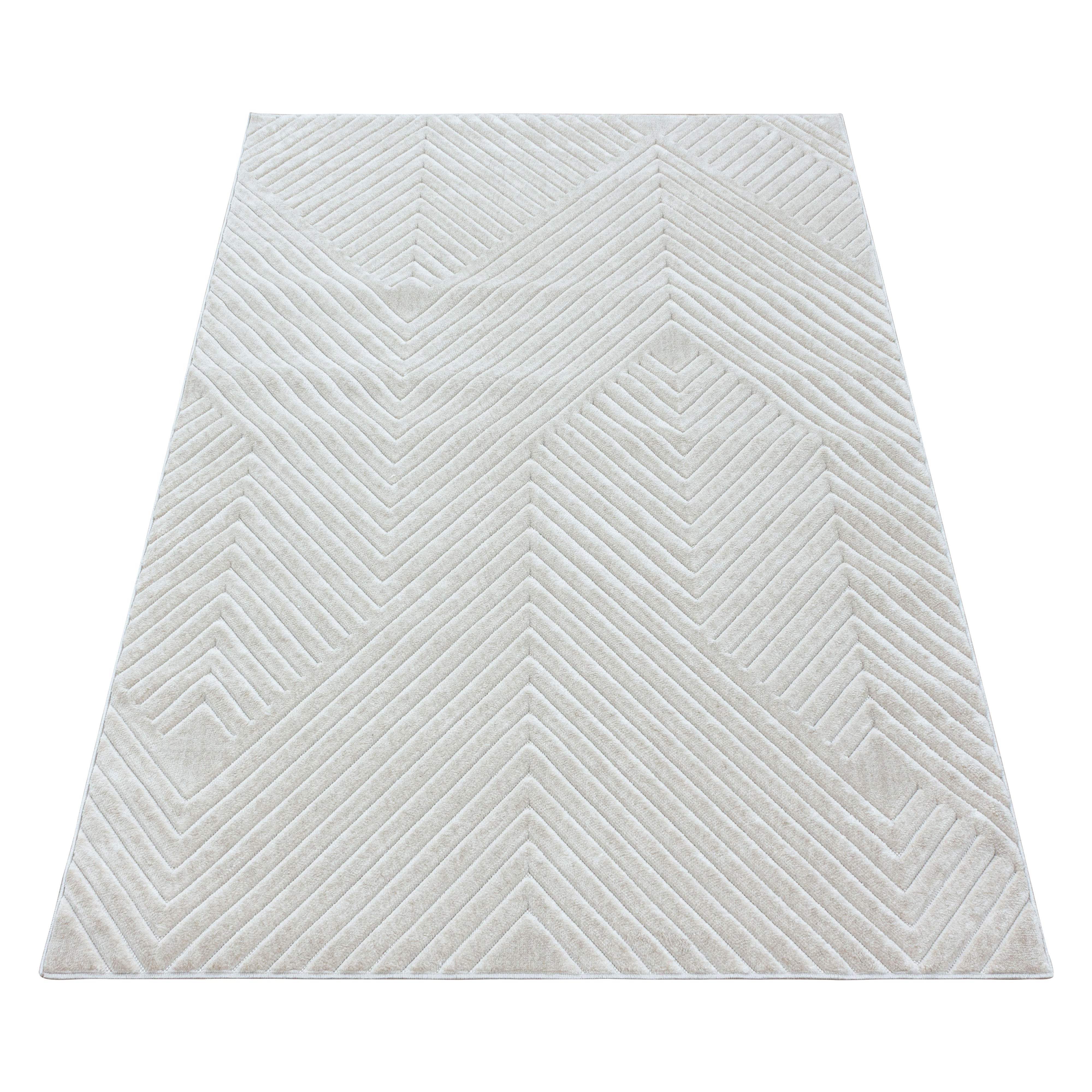 MODERNE TÆPPE TUFFY, 135 BEIGE