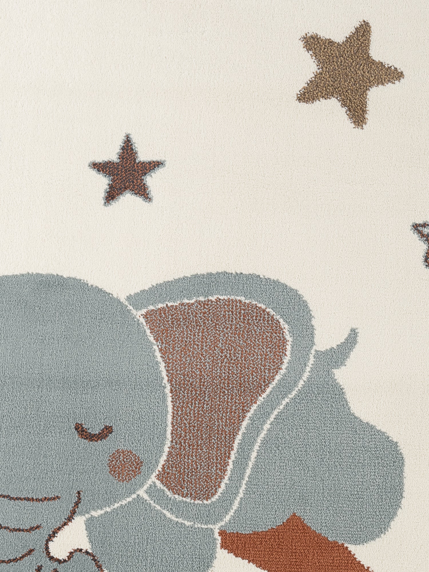 EVENTYR BØRNETÆPPE DREAMY JUMBO, CREME MULTI