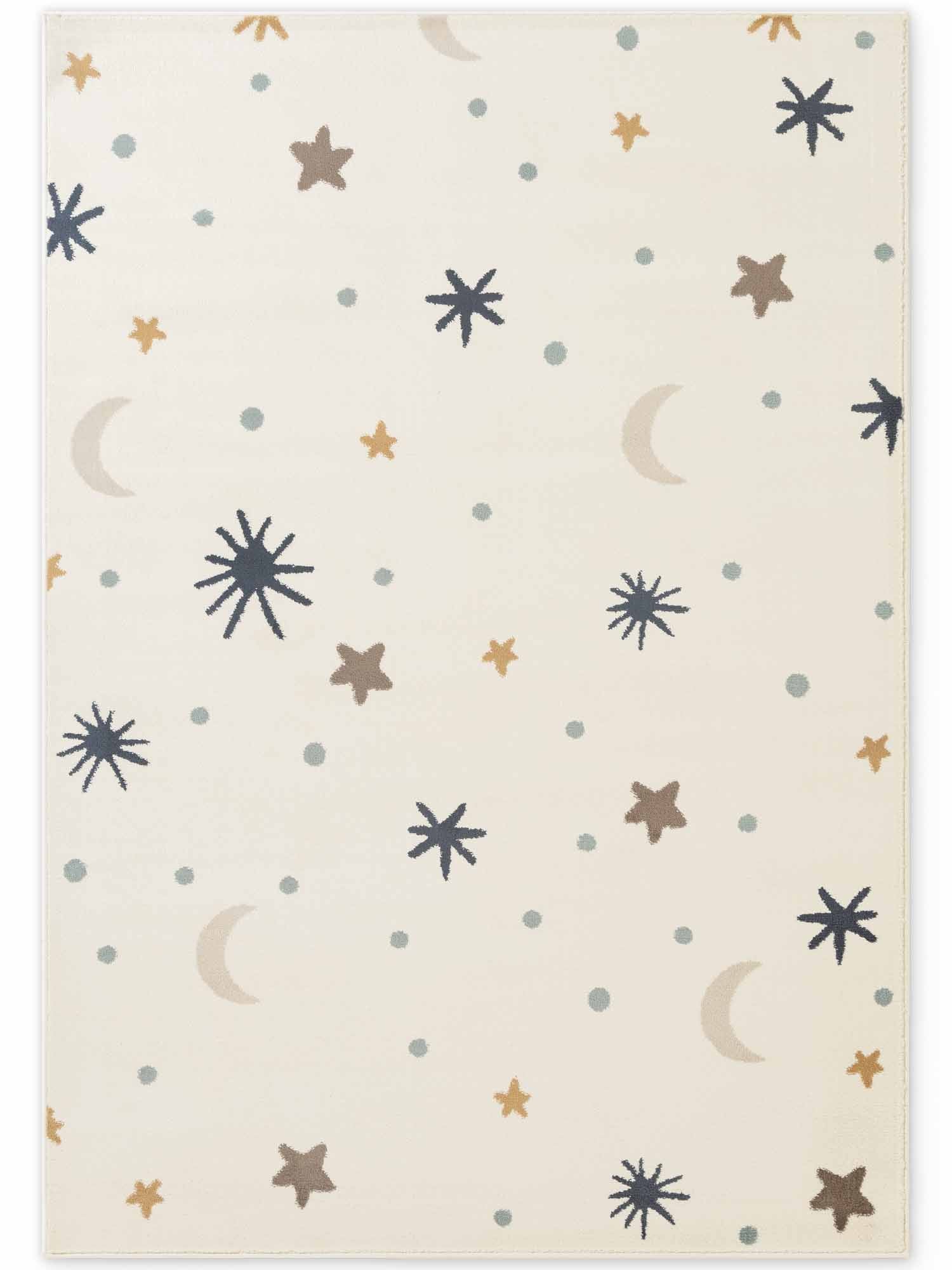 EVENTYR BØRNETÆPPE MOONY, CREME MULTI