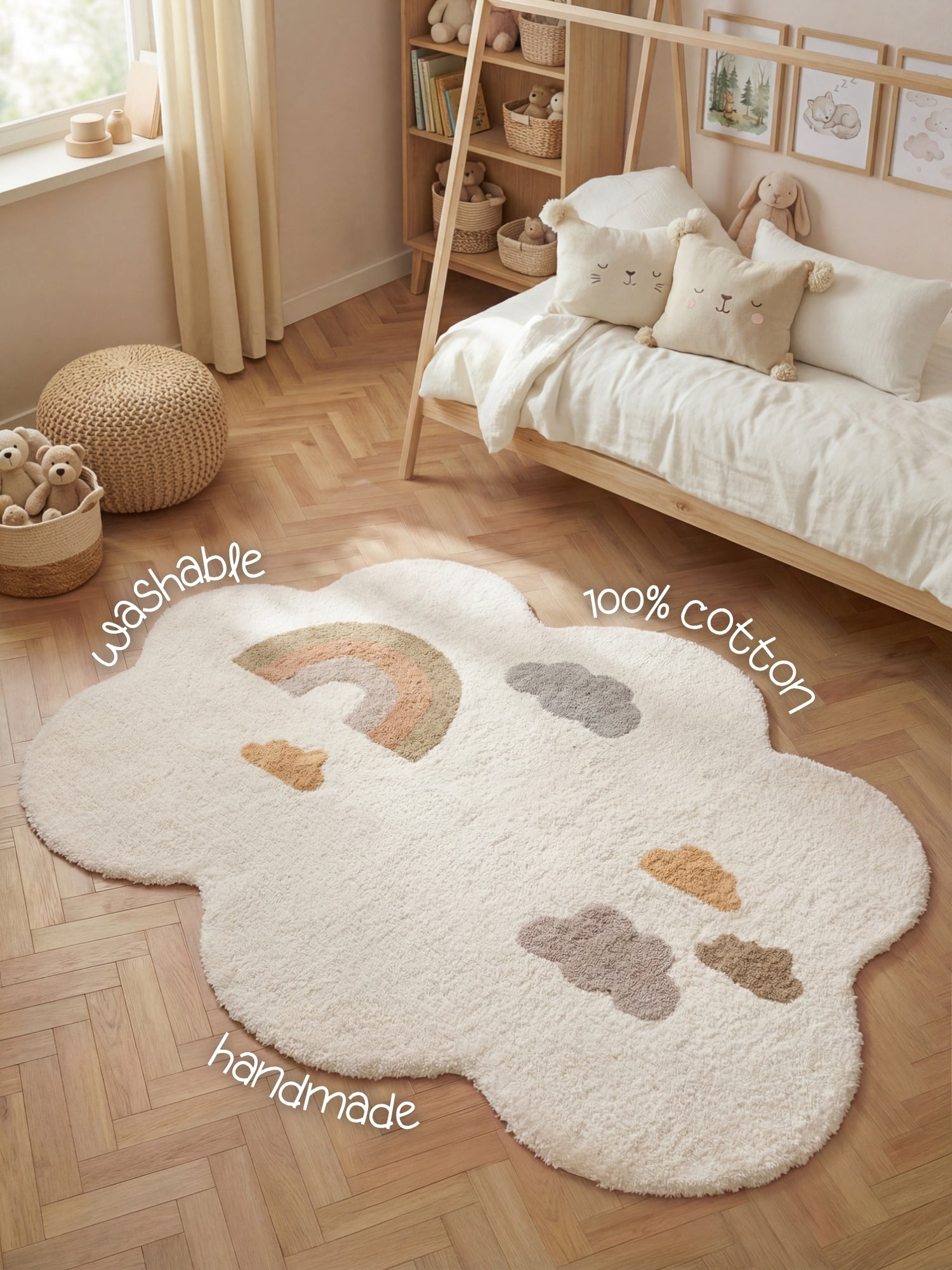 SNUGGLE BØRNETÆPPE, WILLY CREME MULTI