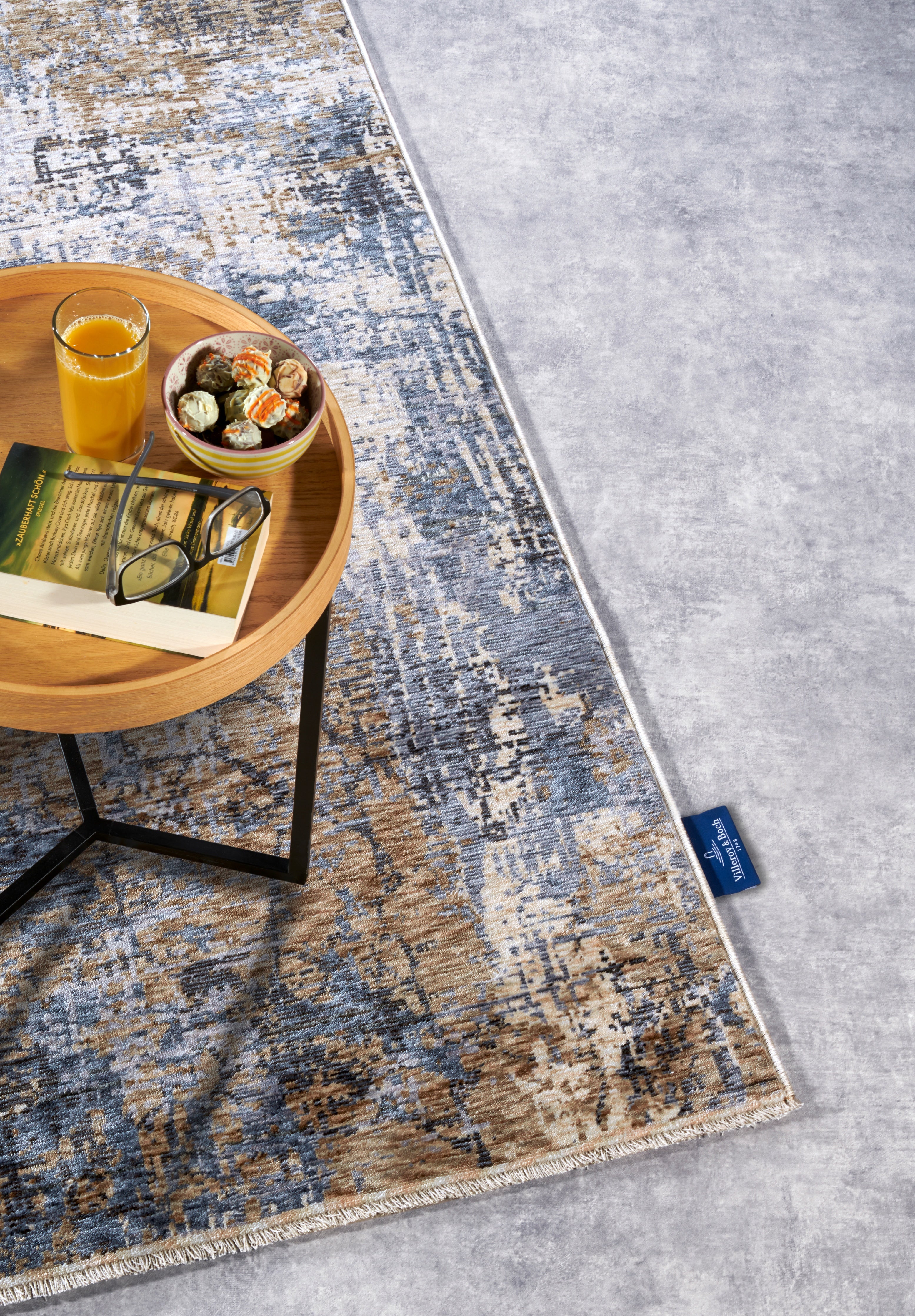 VILLEROY & BOCH 106132 MODERNE TÆPPE, JOSEPH BLÅ-CREME