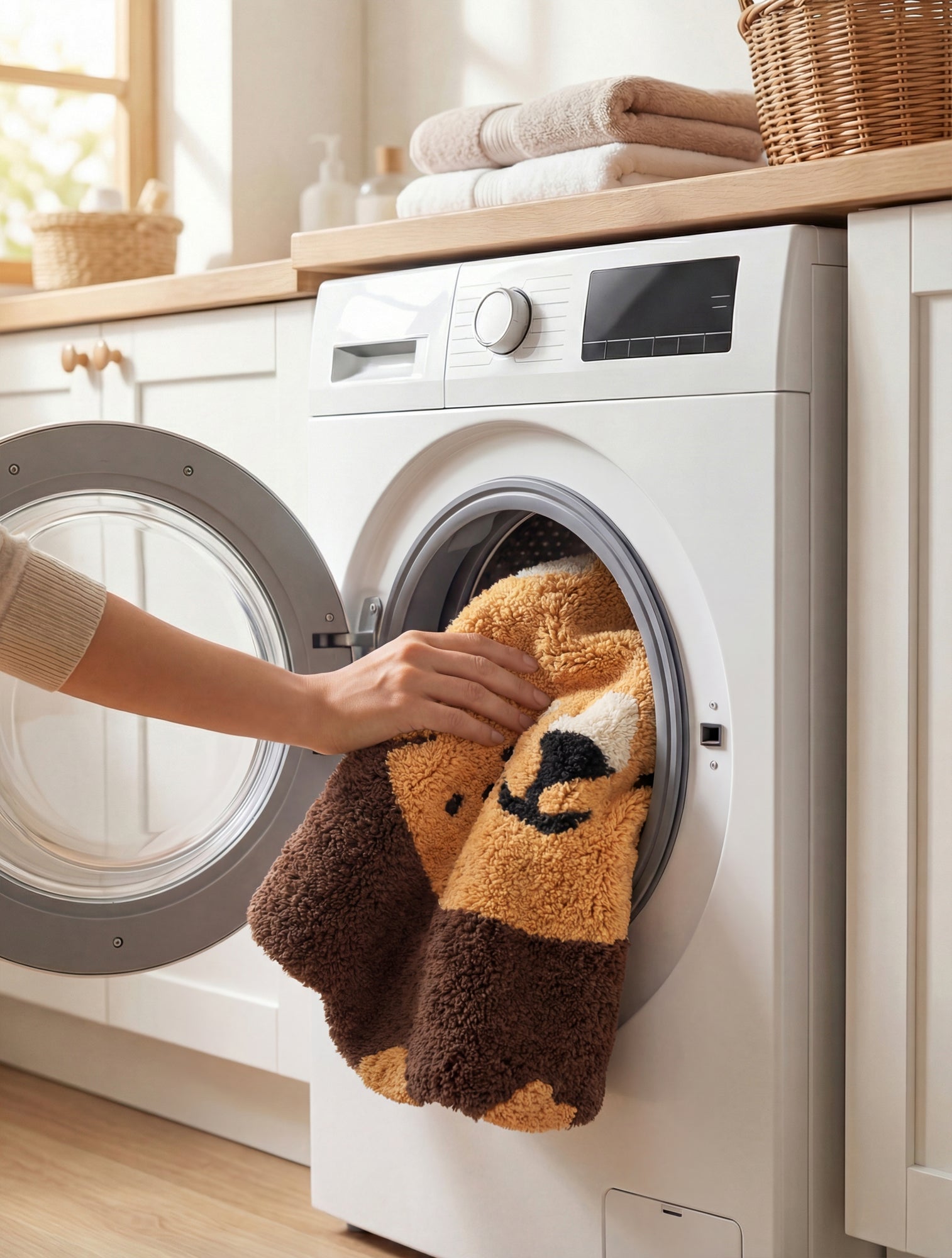 SNUGGLE BØRNETÆPPE, LEA BRUN MULTI