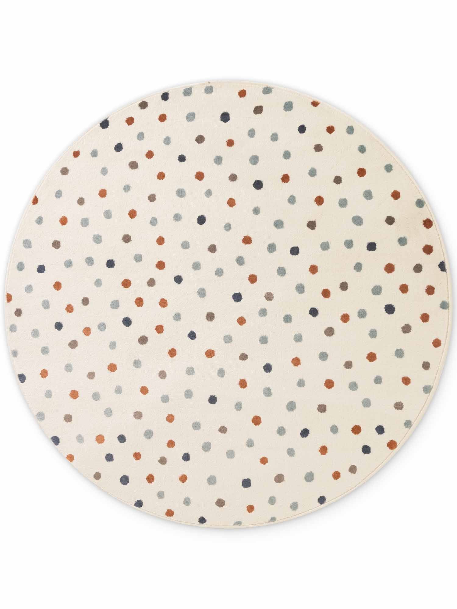 EVENTYR BØRNETÆPPE KONFETTI, CREME MULTI