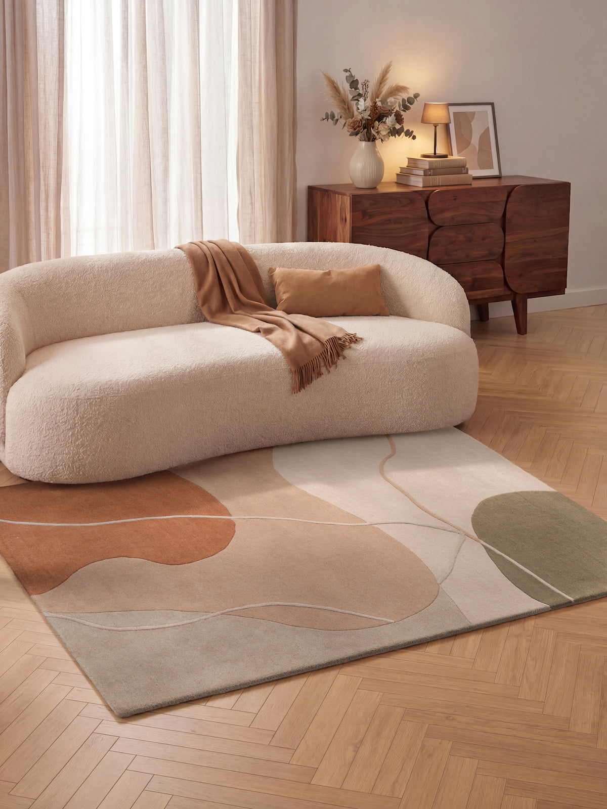 VILLEROY & BOCH 1876 ULDTÆPPE ARTEO CREME PINK