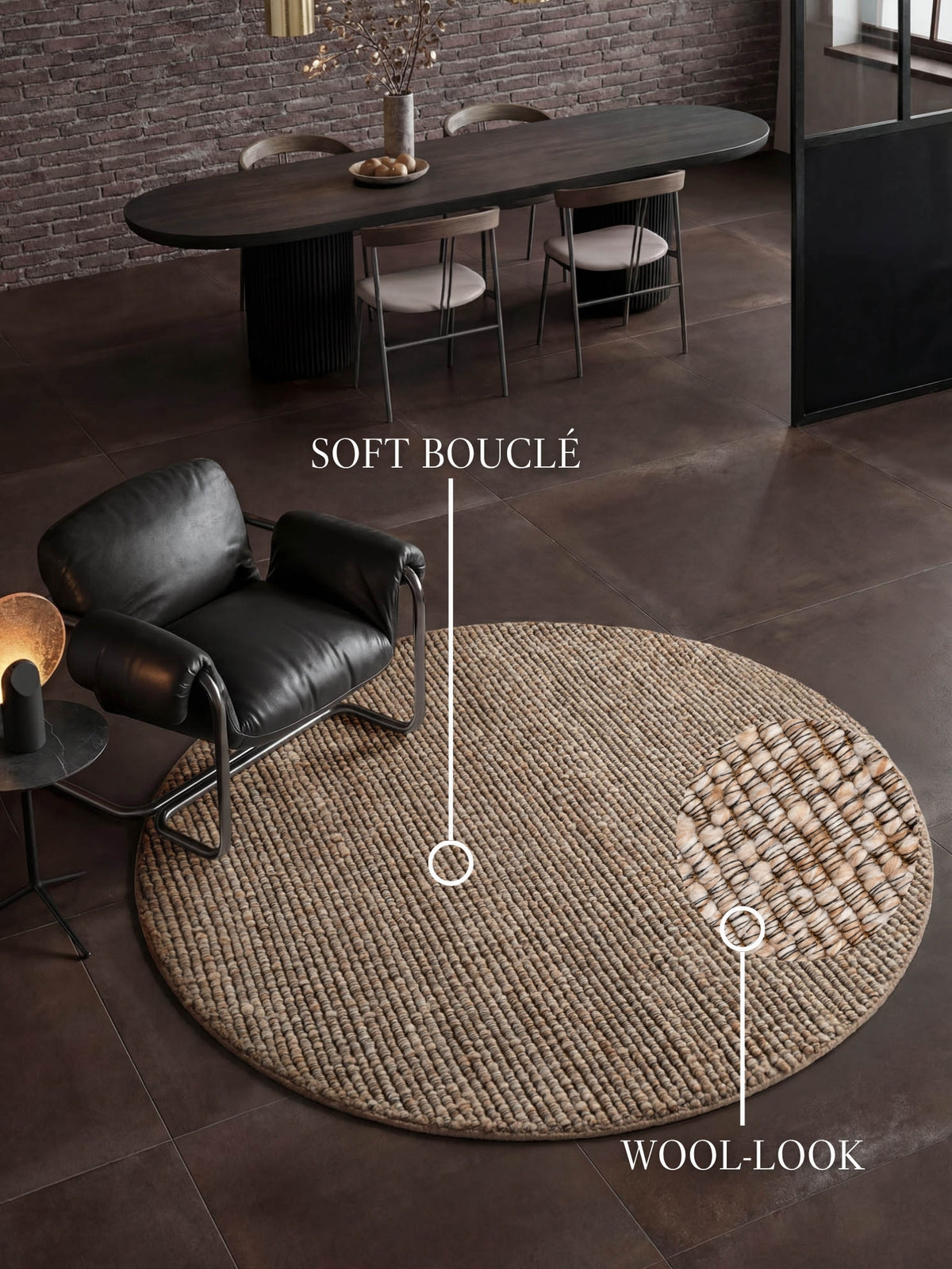 VILLEROY & BOCH 1852 BOUCLÉ-TÆPPE WILMA BEIGE MULTIFARVET