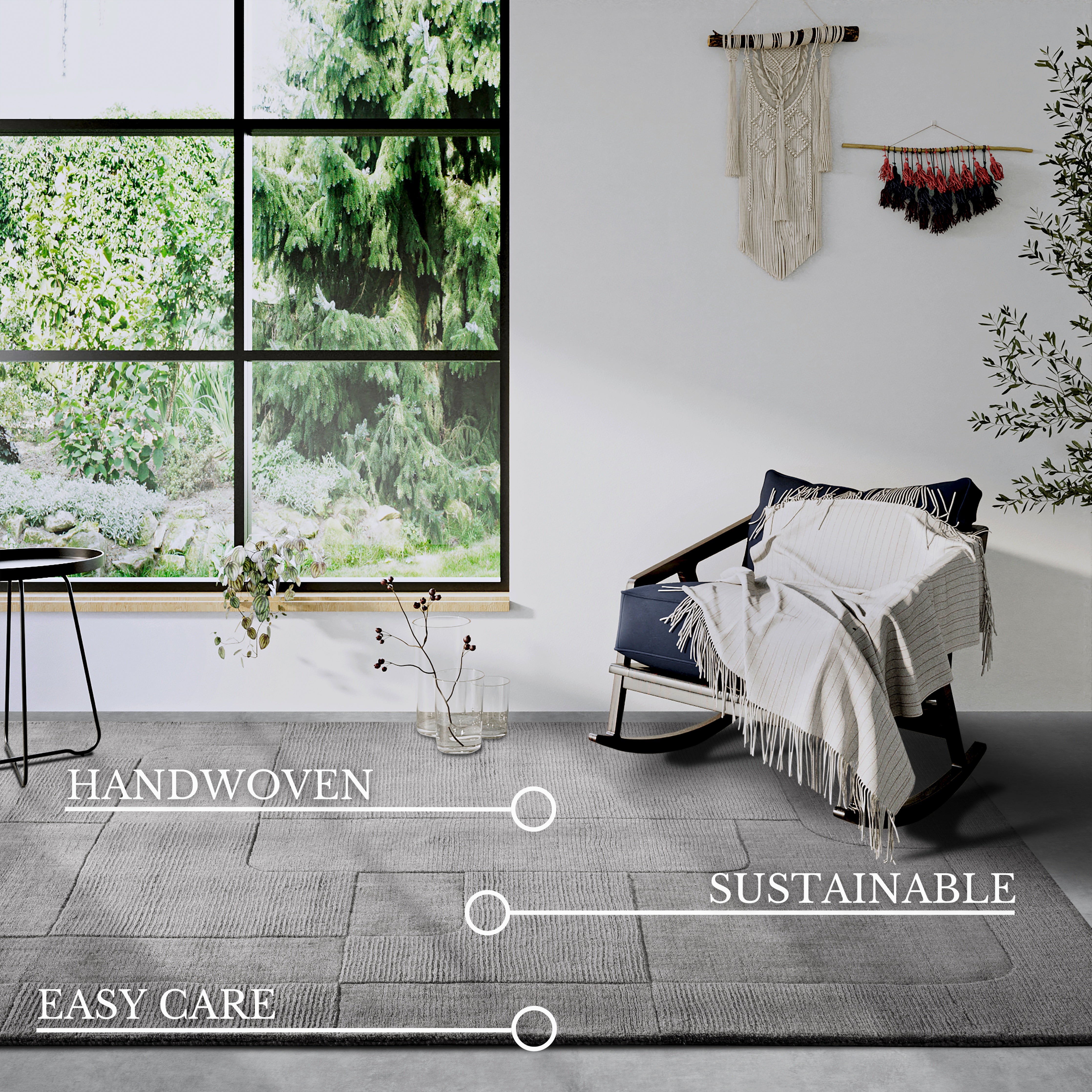 VILLEROY & BOCH 106169 ULD TÆPPE, CHARLOTTE  GRÅ