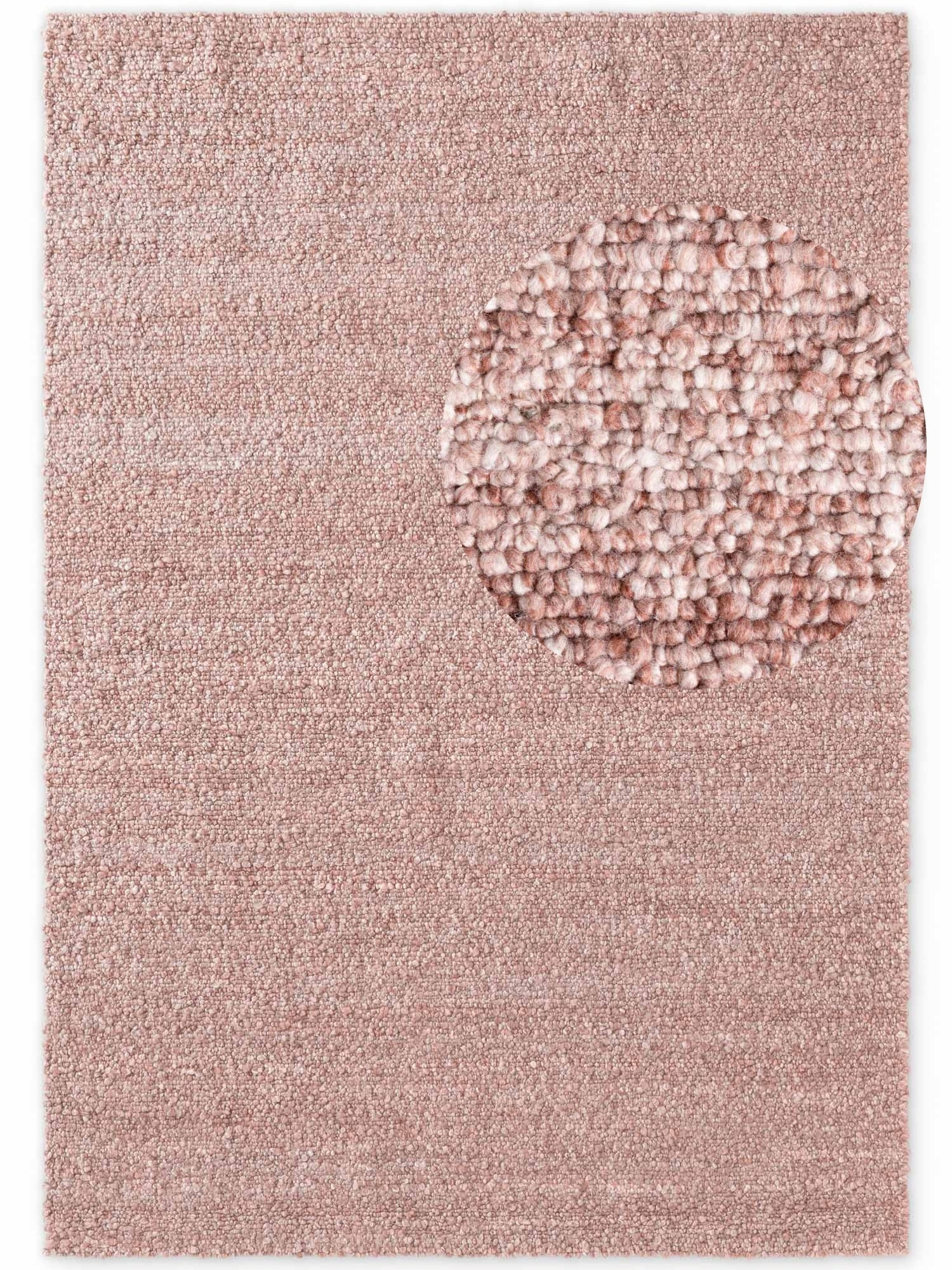 TED BAKER NOTTING HILL SOFT BOUCLE KORTLUVET TÆPPE, PORTOBELLO RUST ROSA