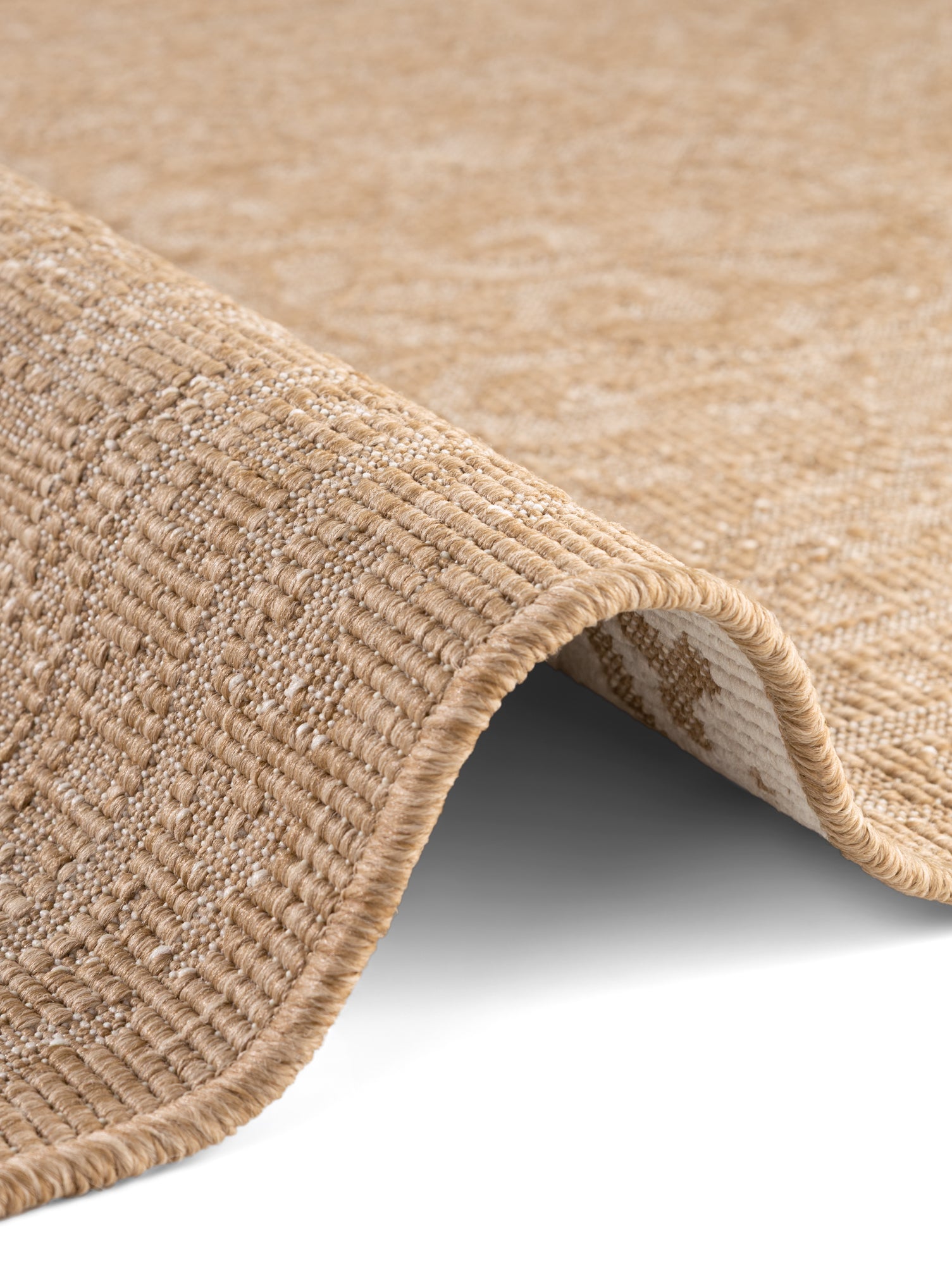 HANSE HOME DUORO - VENDBART UDENDØRS TÆPPE, JUTE-HVID 106252