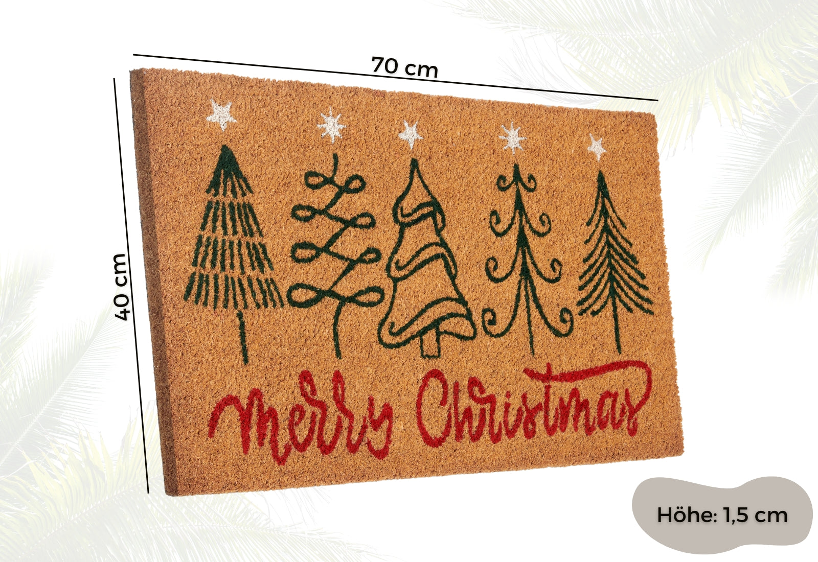 DØRMÅTTE KOKOS - MERRY CHRISTMAS 106196