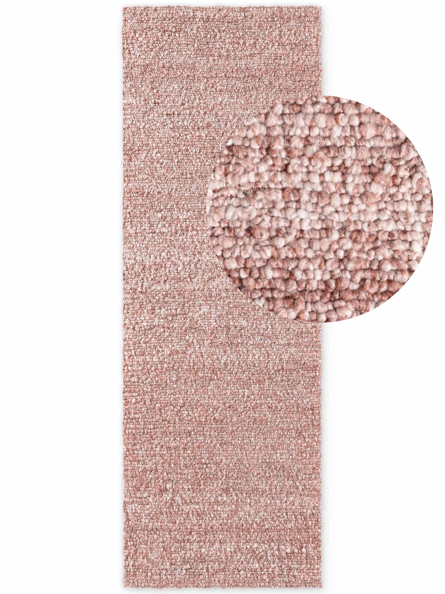TED BAKER NOTTING HILL SOFT BOUCLE KORTLUVET TÆPPE, PORTOBELLO RUST ROSA