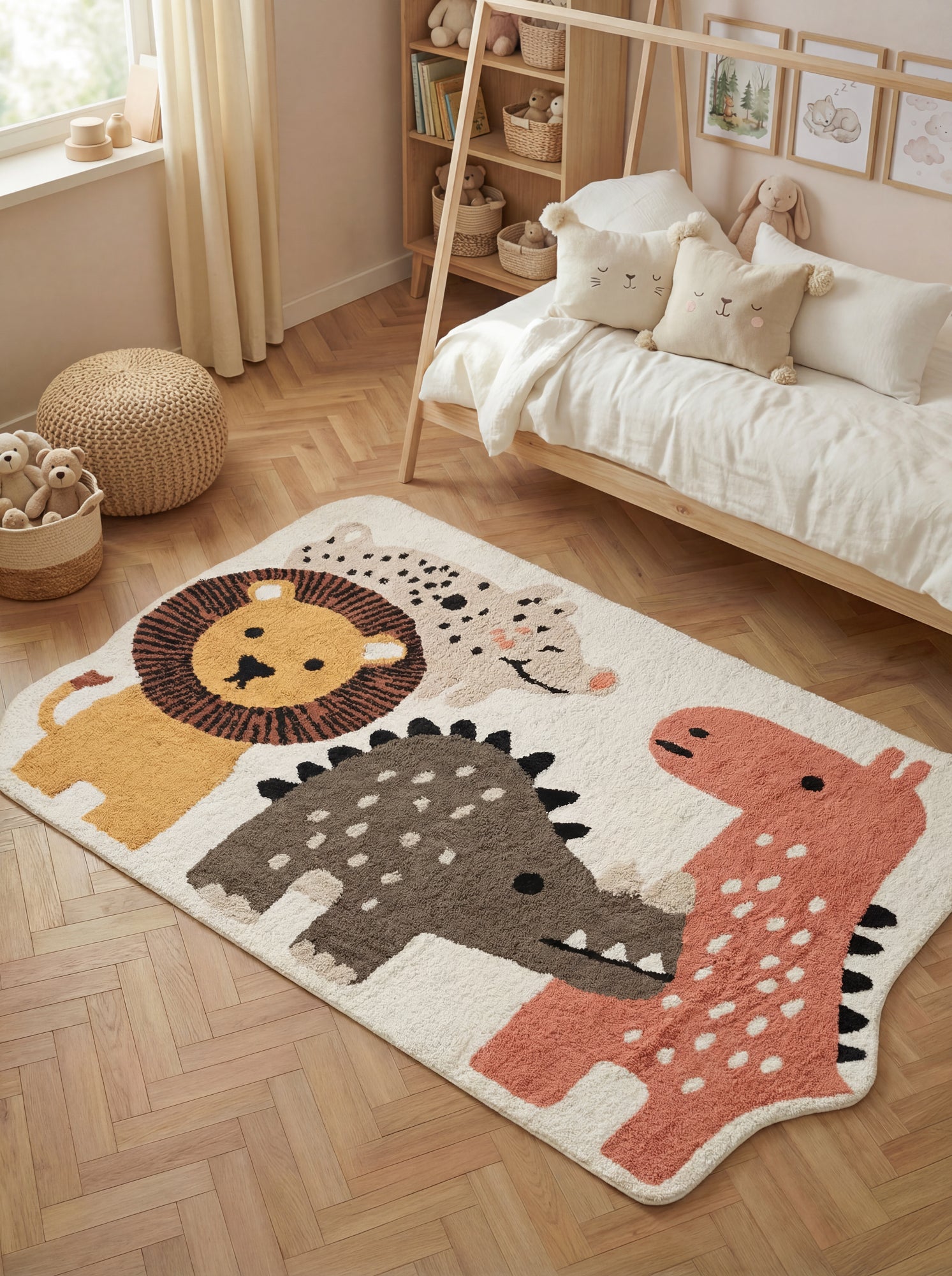 SNUGGLE BØRNETÆPPE, ZOEY CREME MULTI