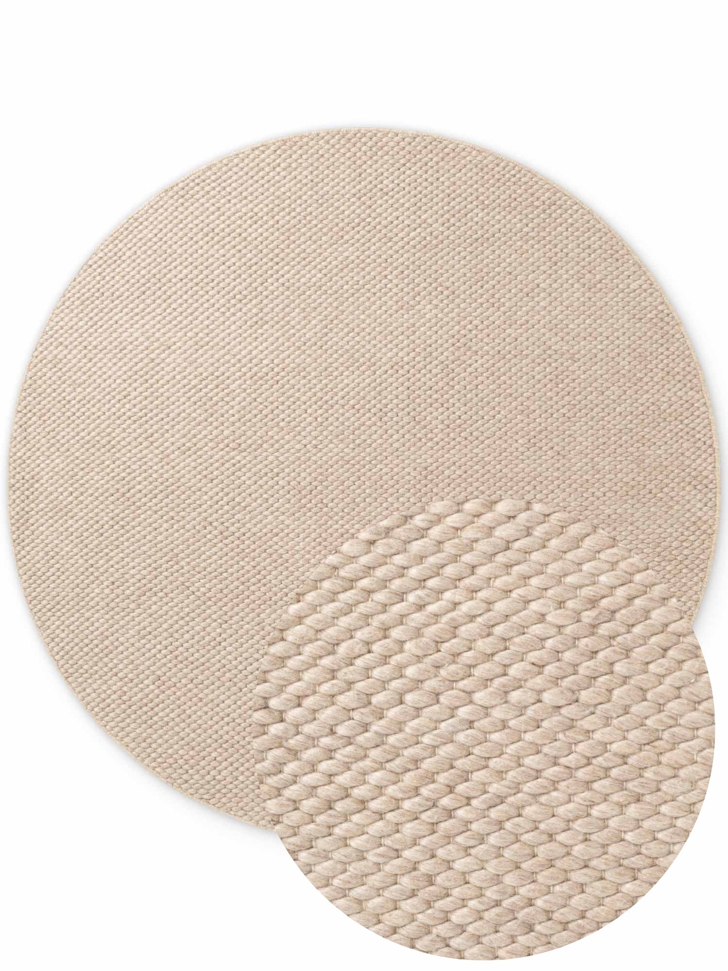ELLE DECORATION LYON ULDTÆPPE, BEANS NATURLIG BEIGE