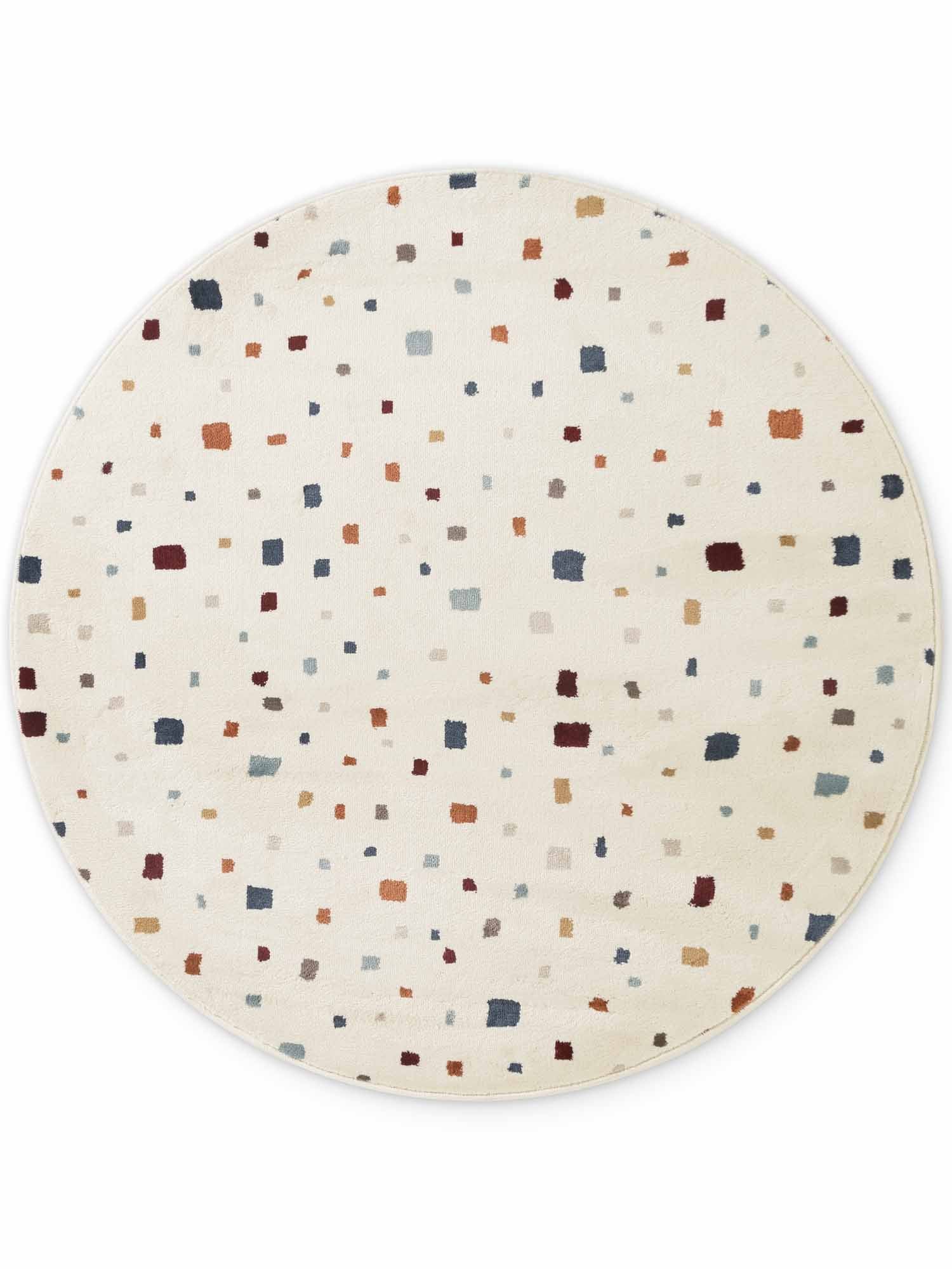 EVENTYR BØRNETÆPPE FUNNY SQUARES, CREME MULTI