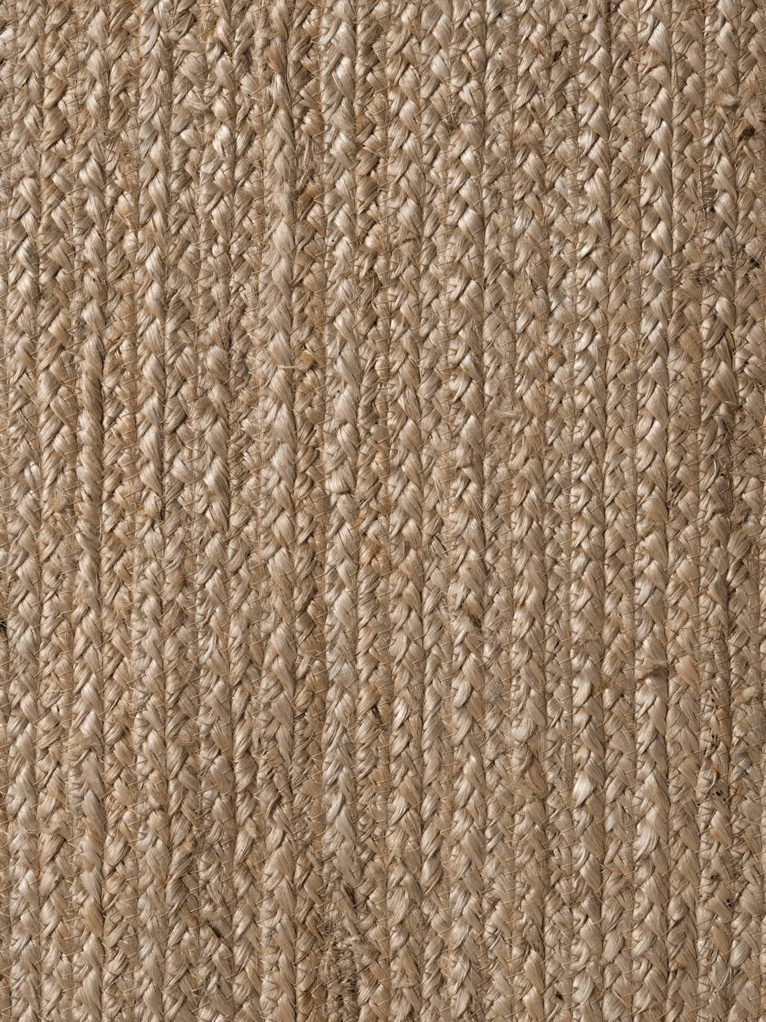 JUTE FLETET TÆPPE RANGPUR OVAL, NATURLIG GRÅBRUN