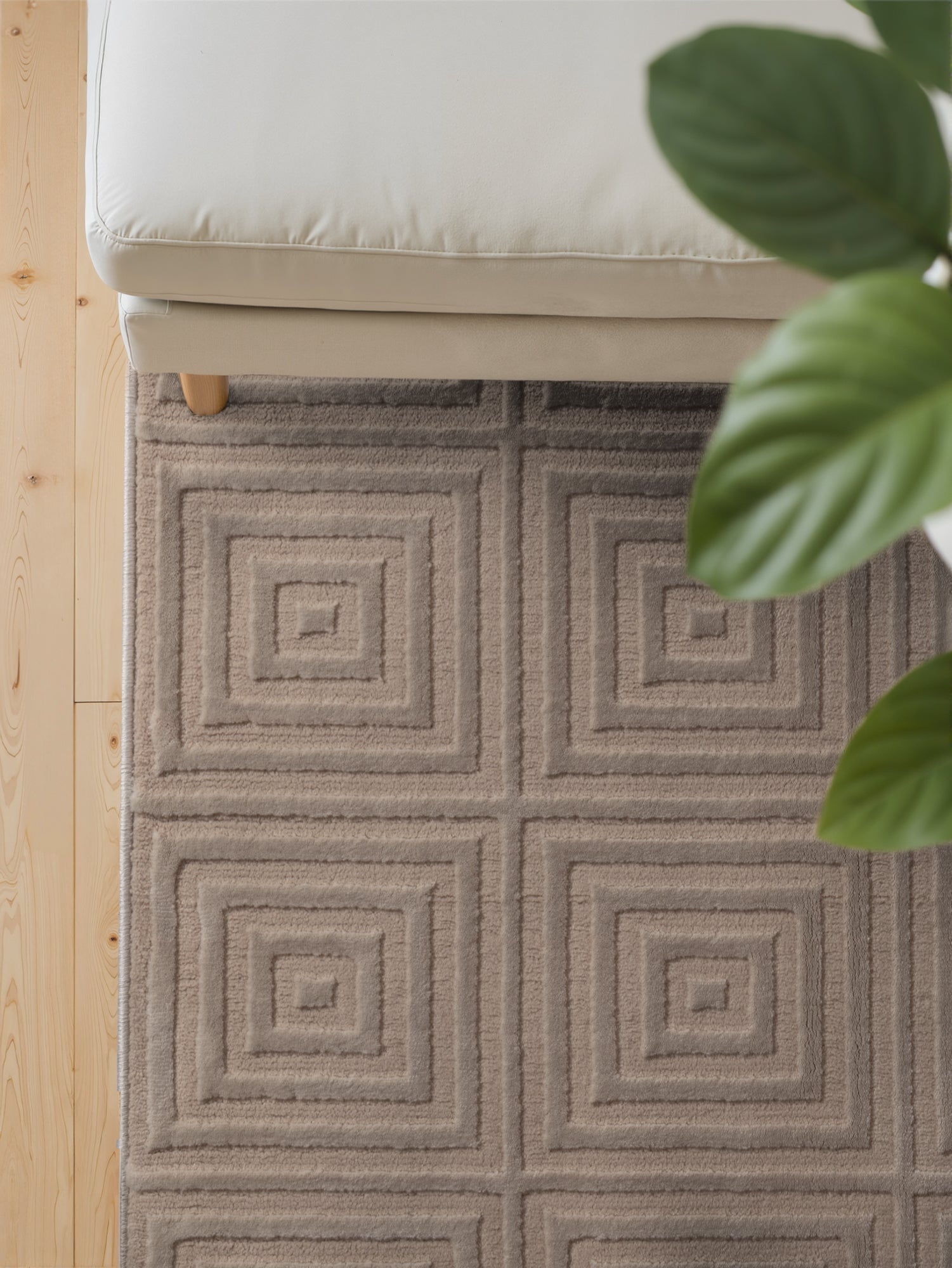 PEARLES MODERNE TÆPPE, CREME-BEIGE 106183
