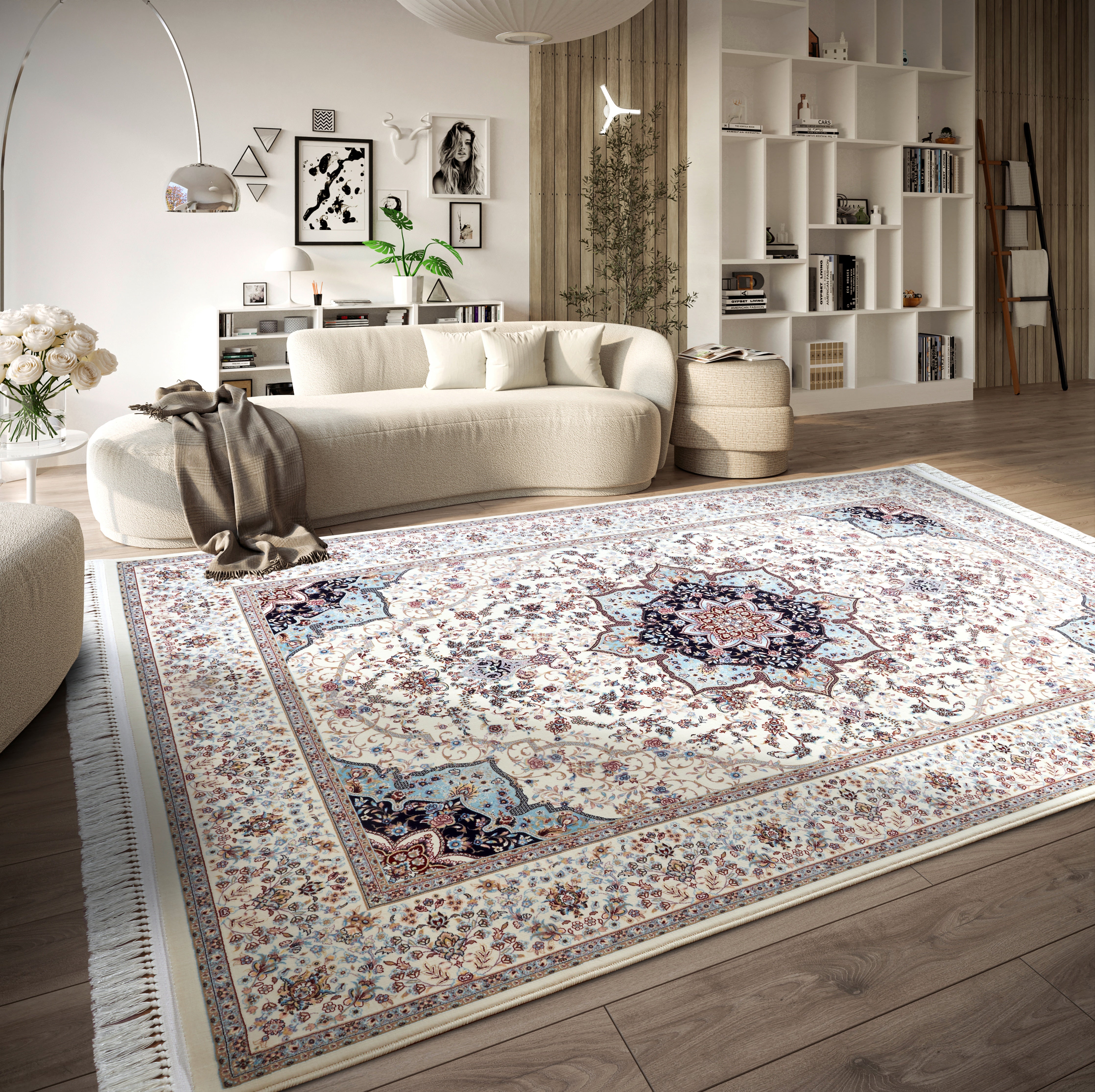 VILLEROY & BOCH 106125 ORIENTALSK TÆPPE, ETIENNE BLÅ-CREME