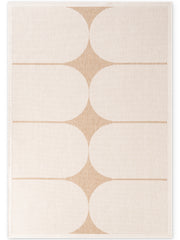 HANSE HOME DUORO - VENDBART UDENDØRS TÆPPE, JUTE-HVID 106245
