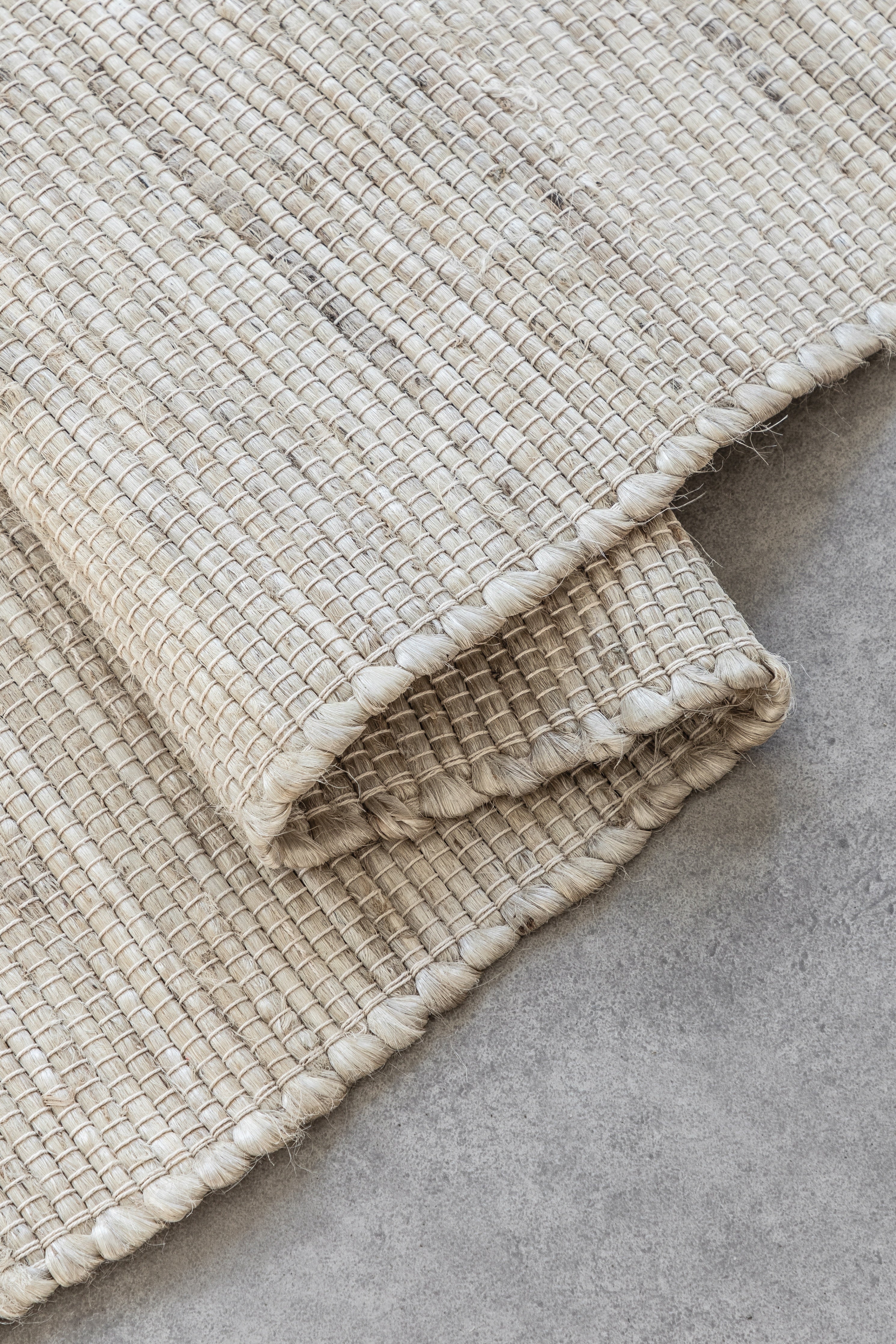 HANDLOOM JUTE TÆPPE, ELFENBEN-HVID - 105960
