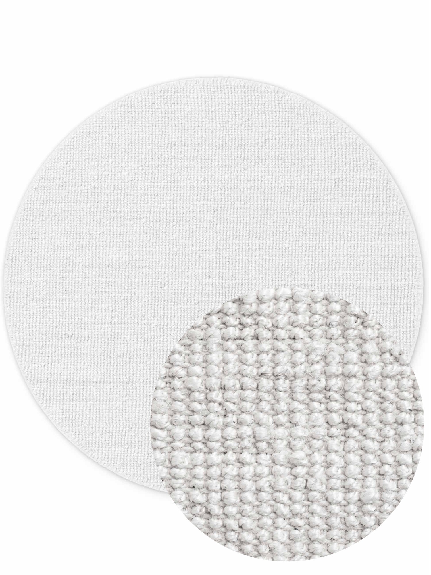 BOUCLE JUTE TÆPPE JAIPUR, HVID