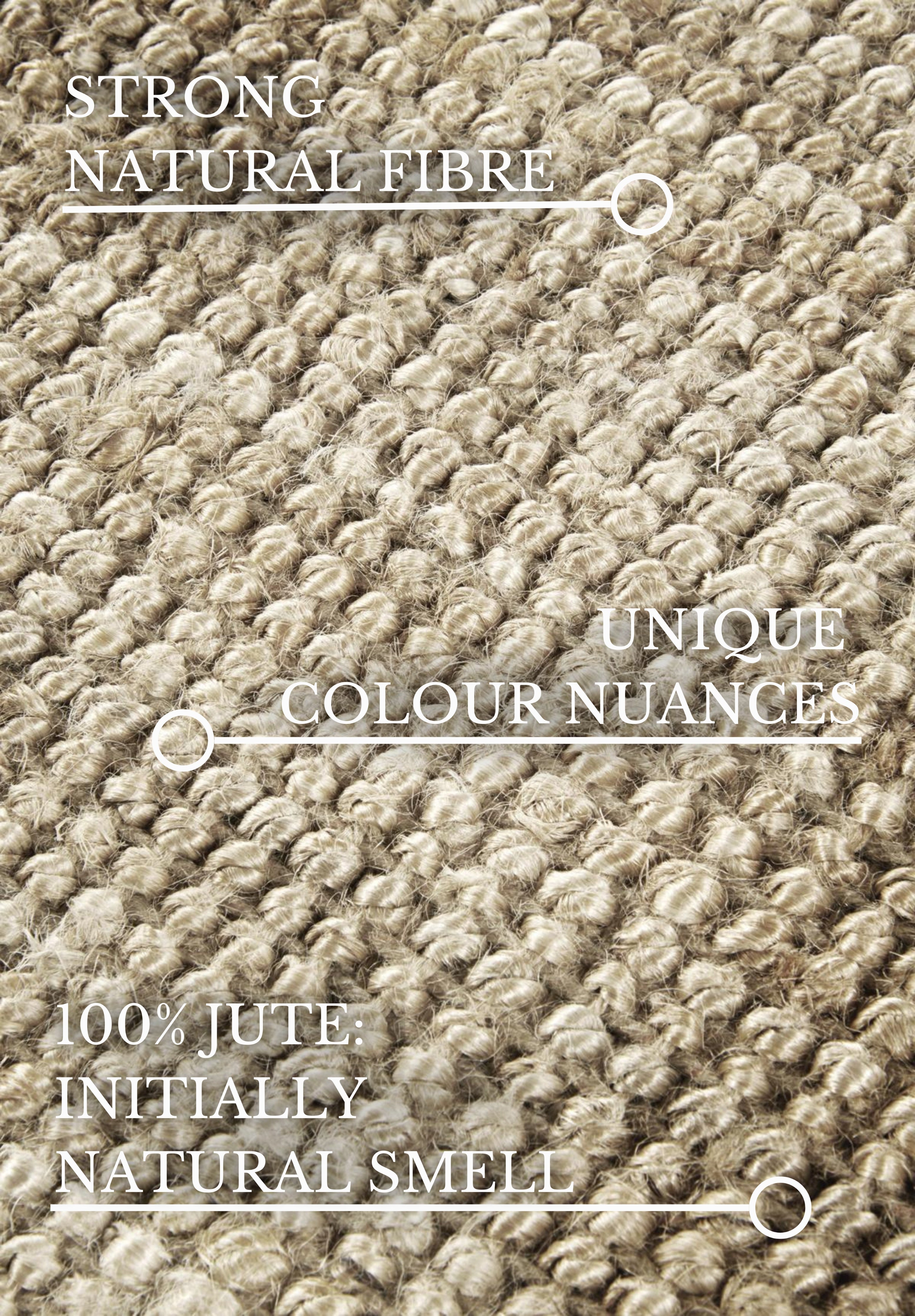 VILLEROY & BOCH 106066, JUTE TÆPPE ROSALIE NATURLIG HVID