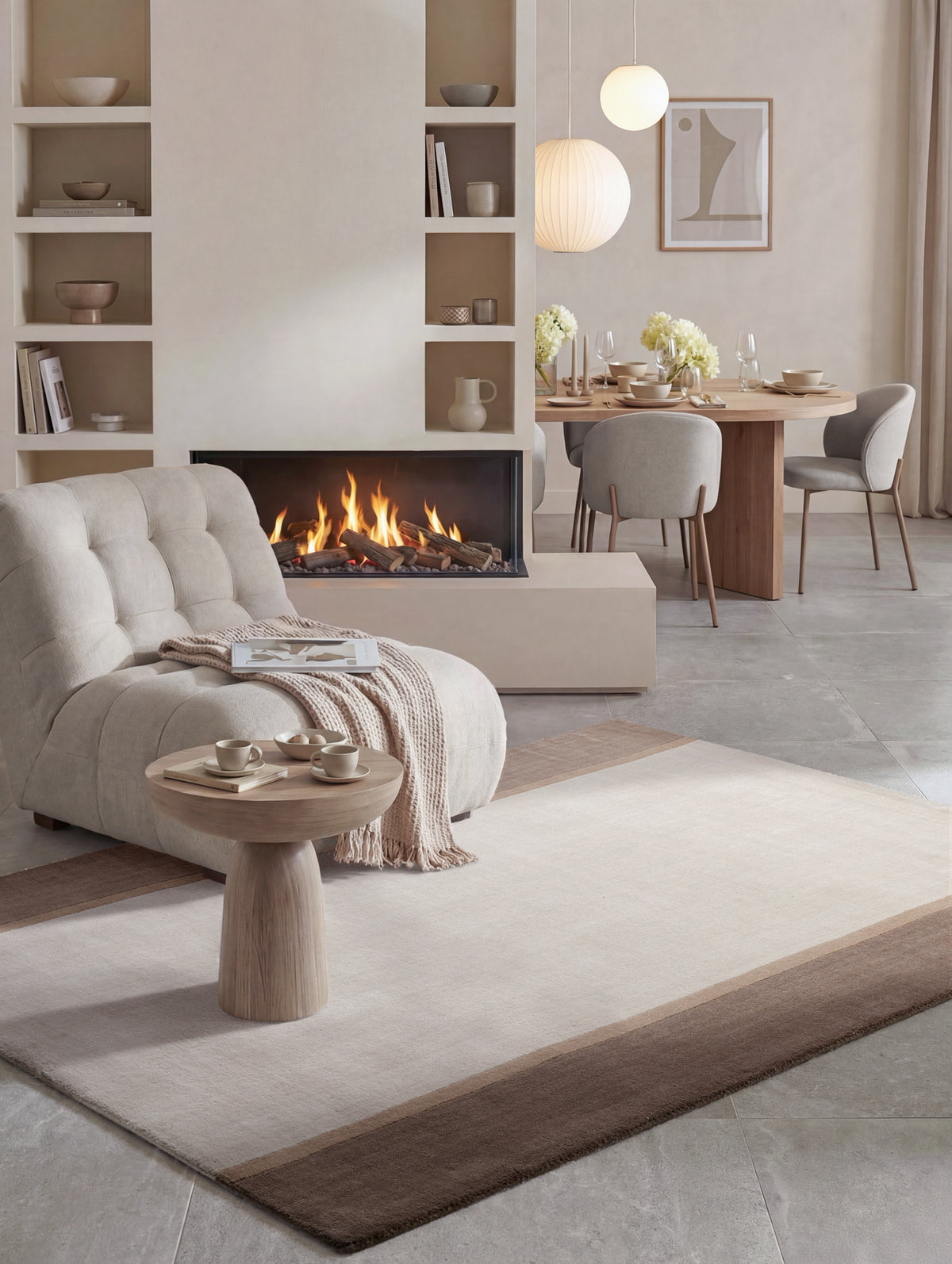 VILLEROY & BOCH 1888 ULDTÆPPE ROWAN CREME BRUN