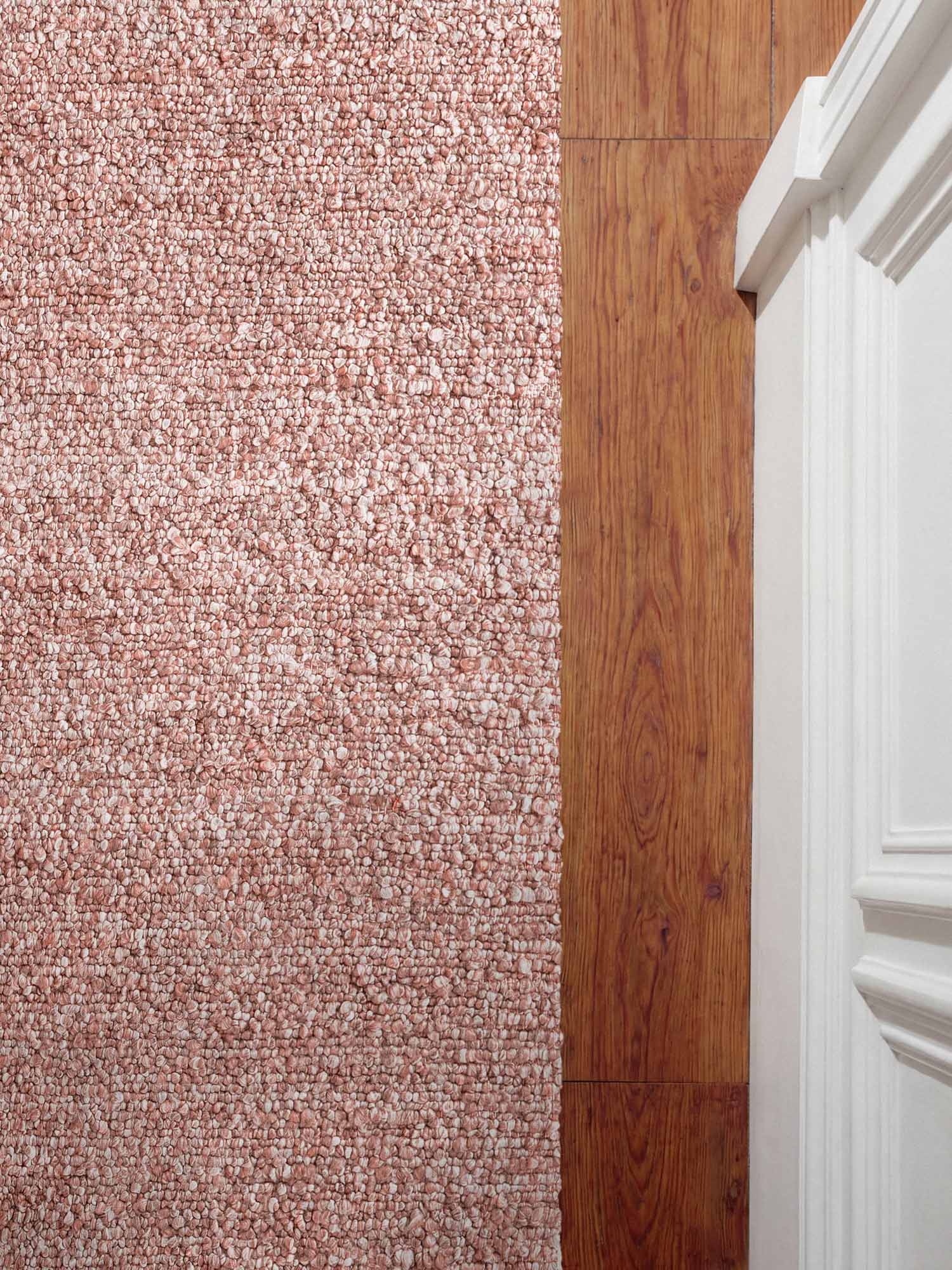 TED BAKER NOTTING HILL SOFT BOUCLE KORTLUVET TÆPPE, PORTOBELLO RUST ROSA