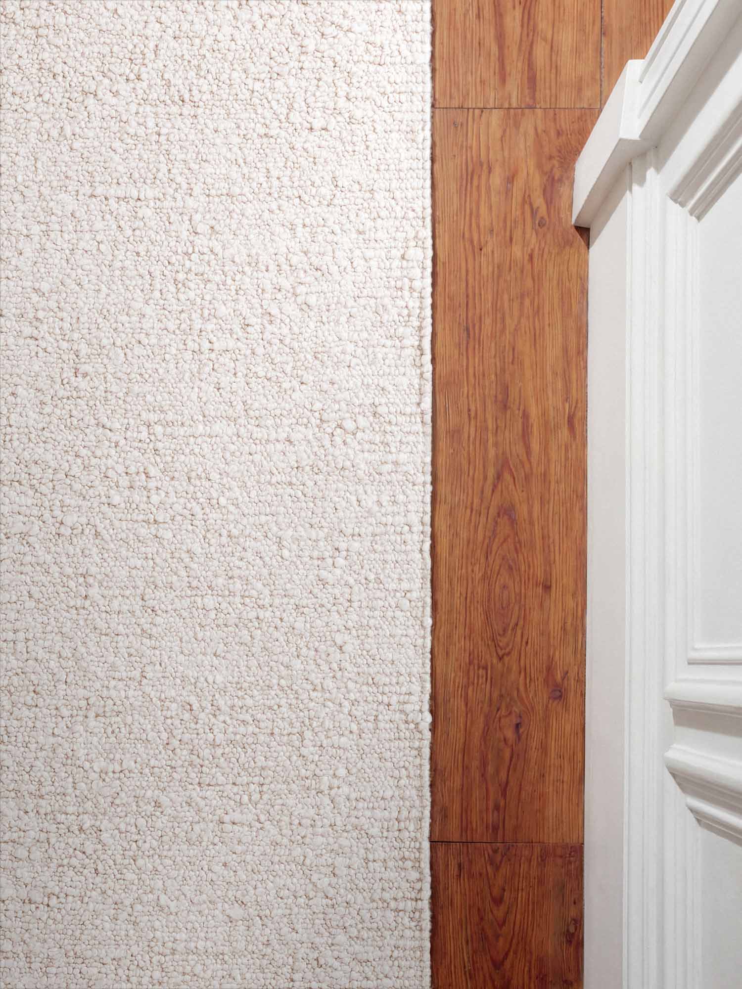 TED BAKER NOTTING HILL SOFT BOUCLE KORTLUVET TÆPPE, PORTOBELLO CREME