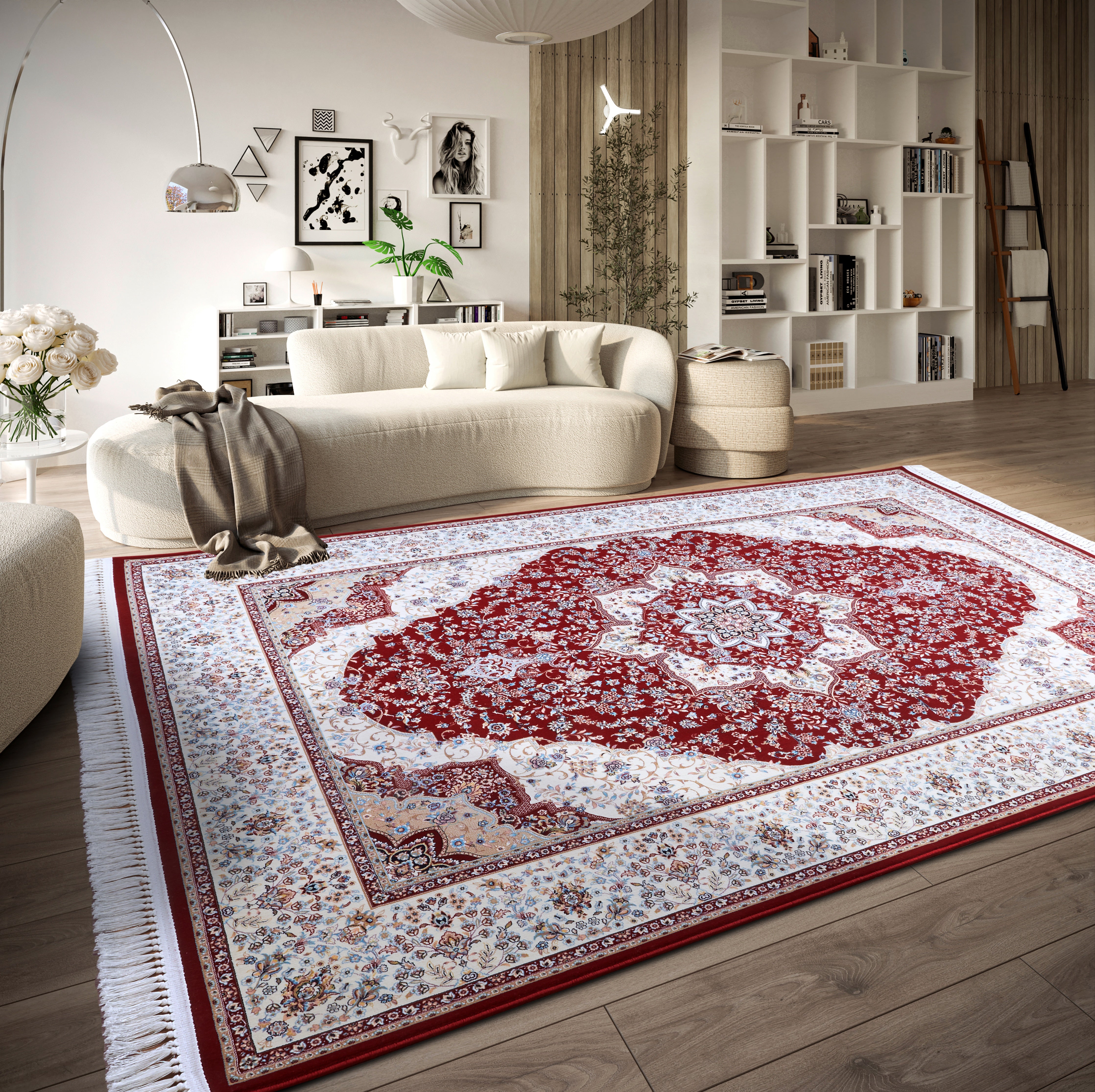 VILLEROY & BOCH 106126 ORIENTALSK TÆPPE, ETIENNE RØD-CREME