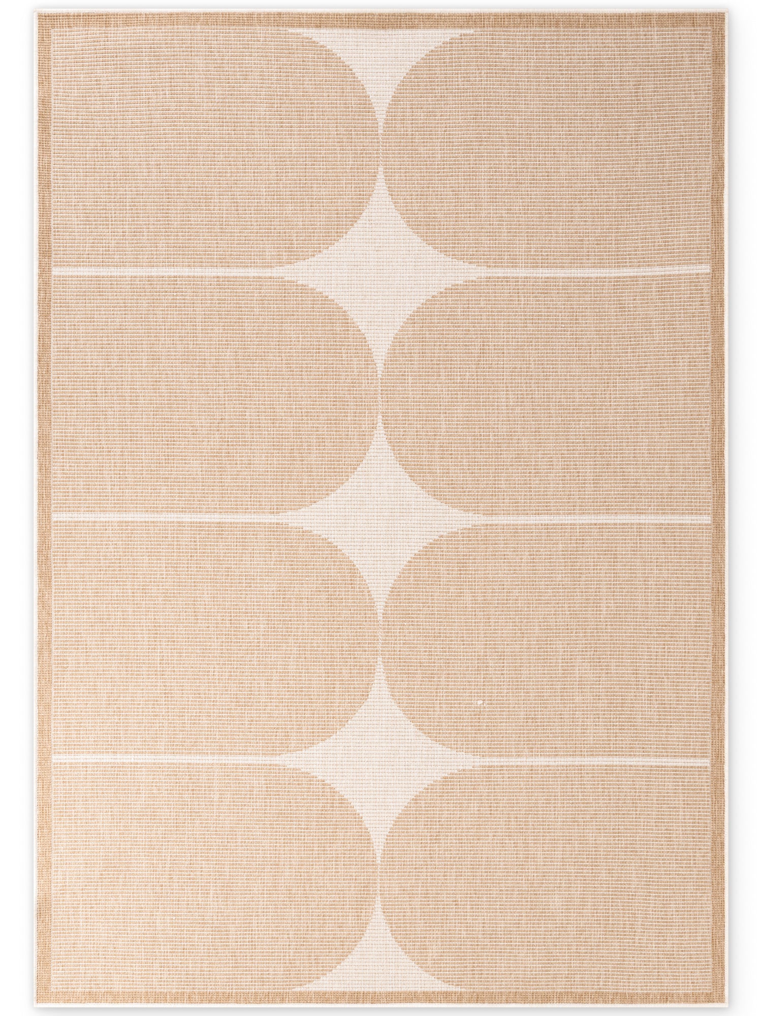 HANSE HOME DUORO - VENDBART UDENDØRS TÆPPE, JUTE-HVID 106245