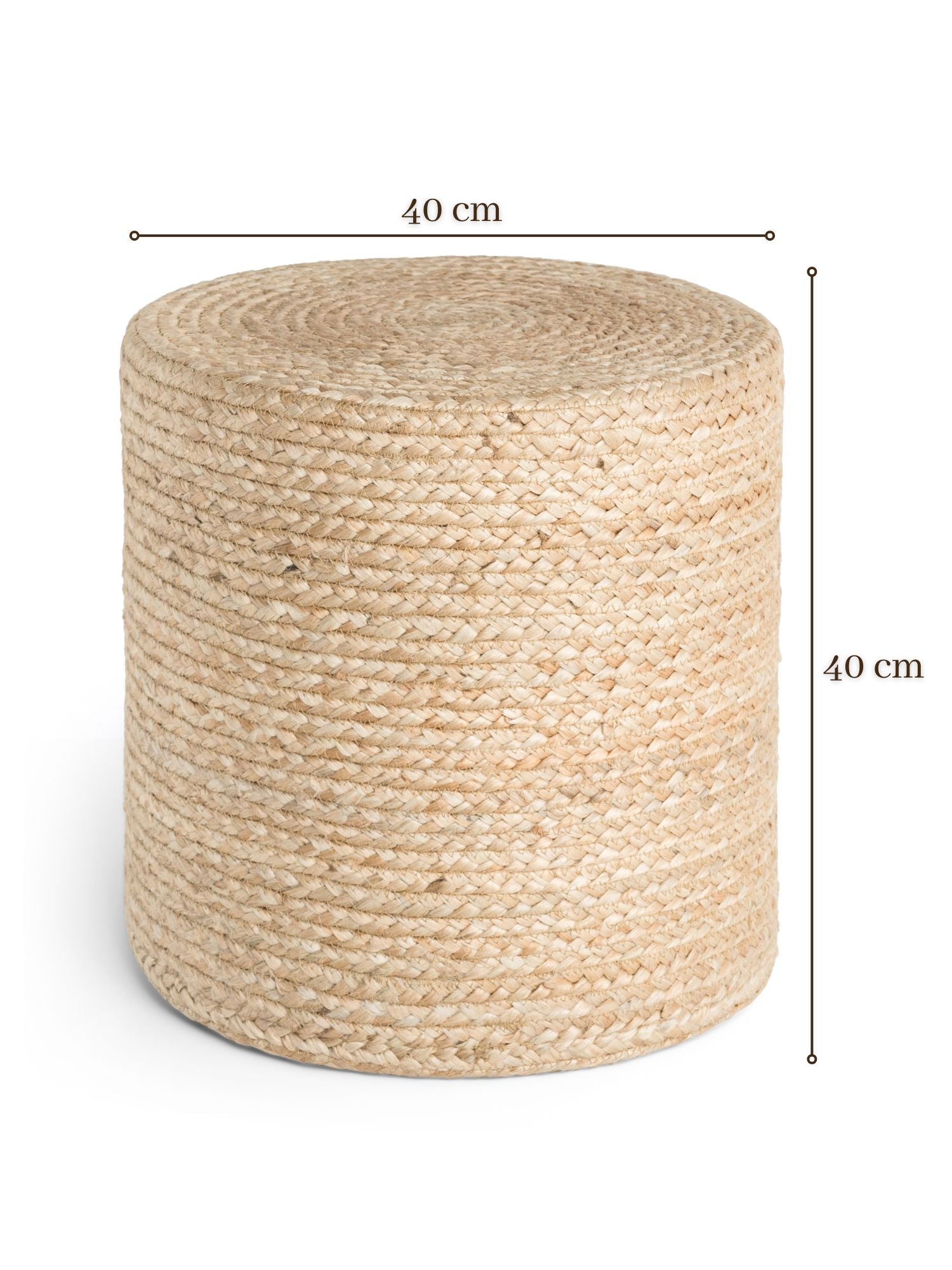 JUTZA JUTE PUF, 106234 NATURLIG GYLDEN