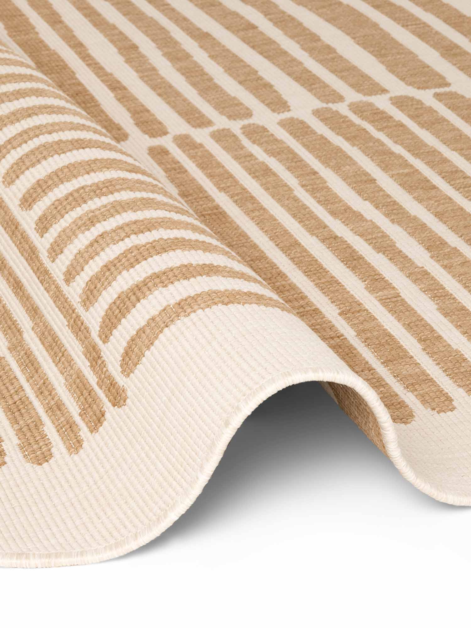 TED BAKER HARINGEY FLADVÆVET TÆPPE, RUG BOUNDS JUTE-HVID