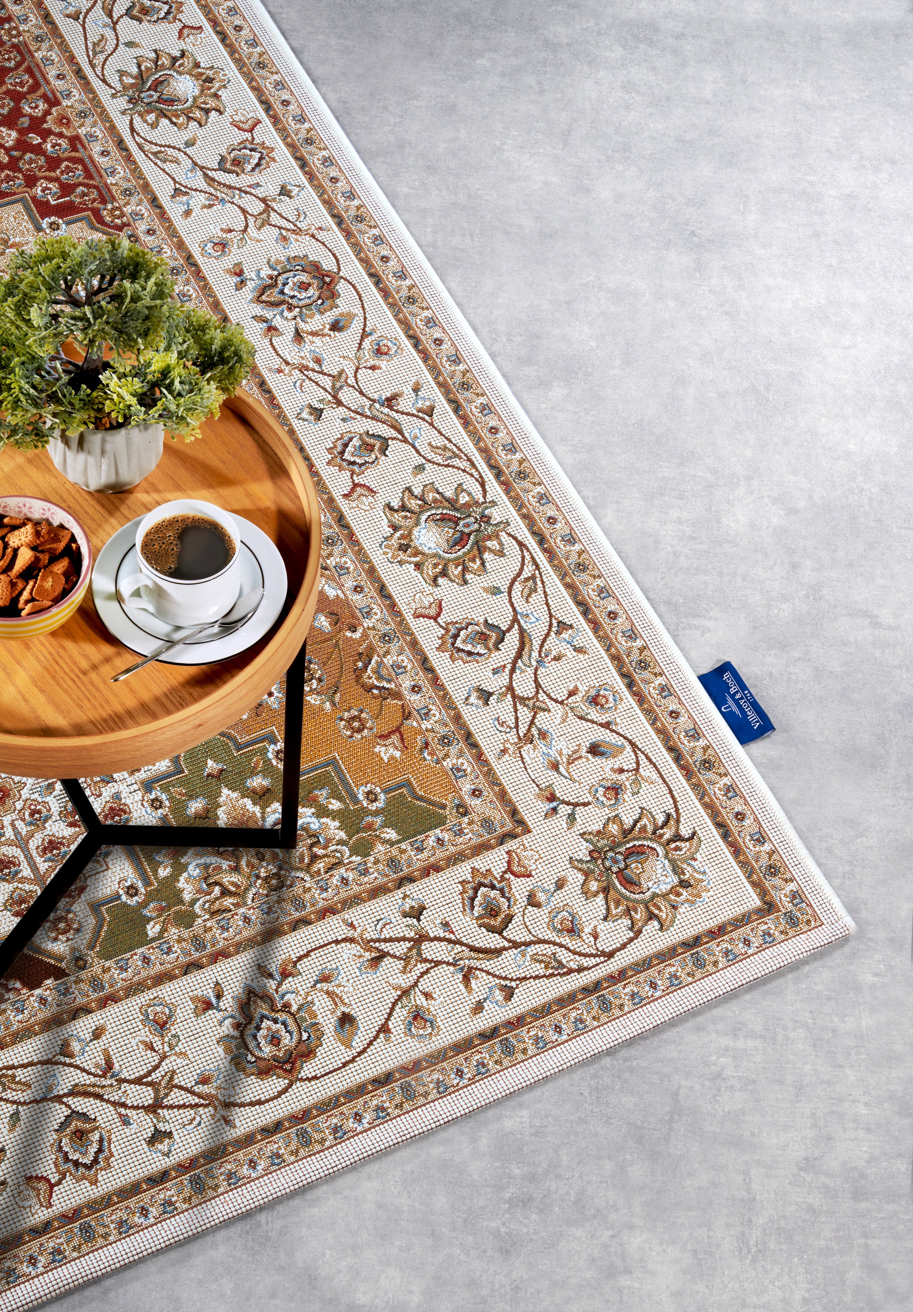 VILLEROY & BOCH 106056 - INDENDØRS OG UDENDØRS TÆPPE, PIERRE CREME-MULTI