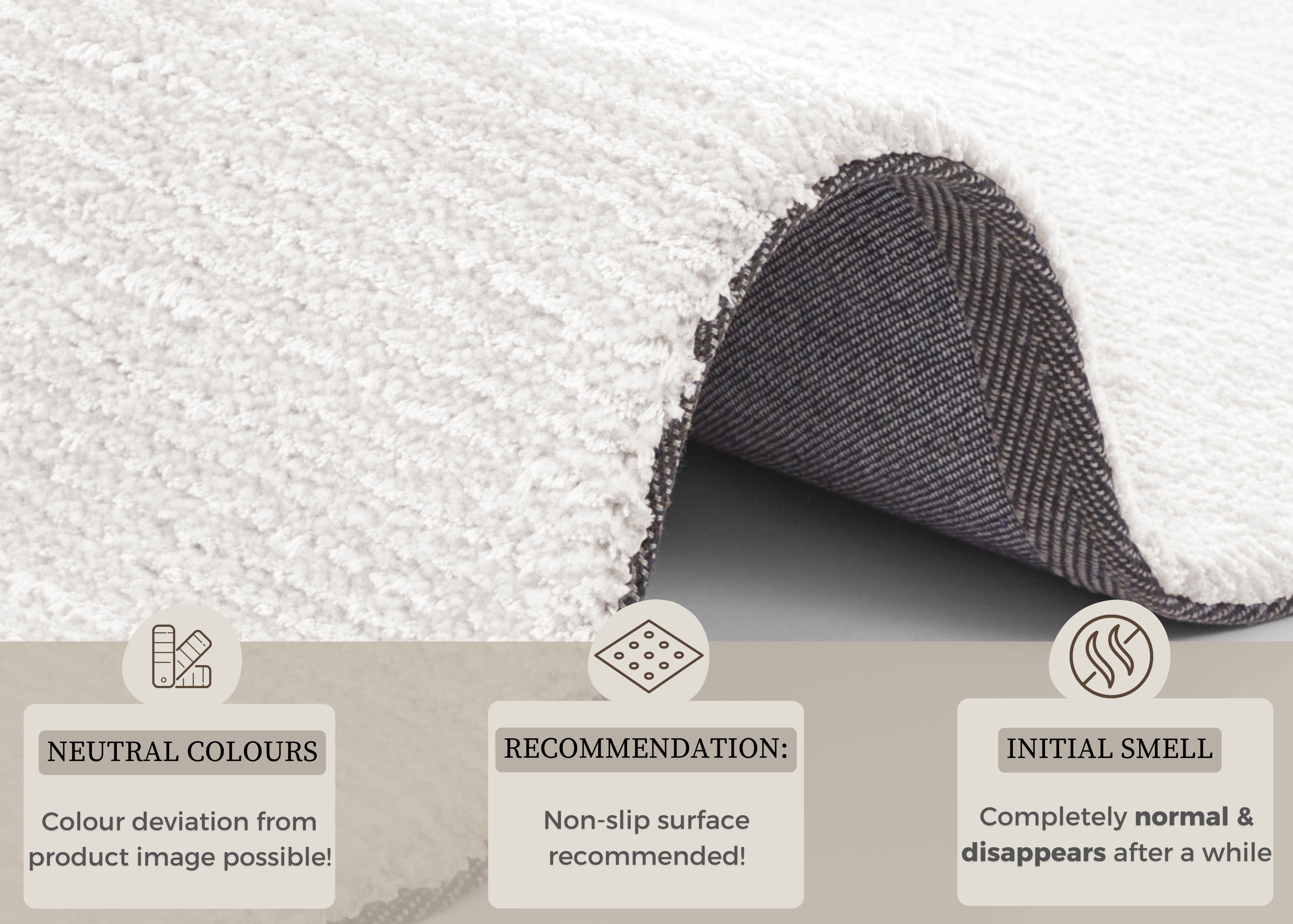 HANSE HOME CLOUD TÆPPE, CREME 103936