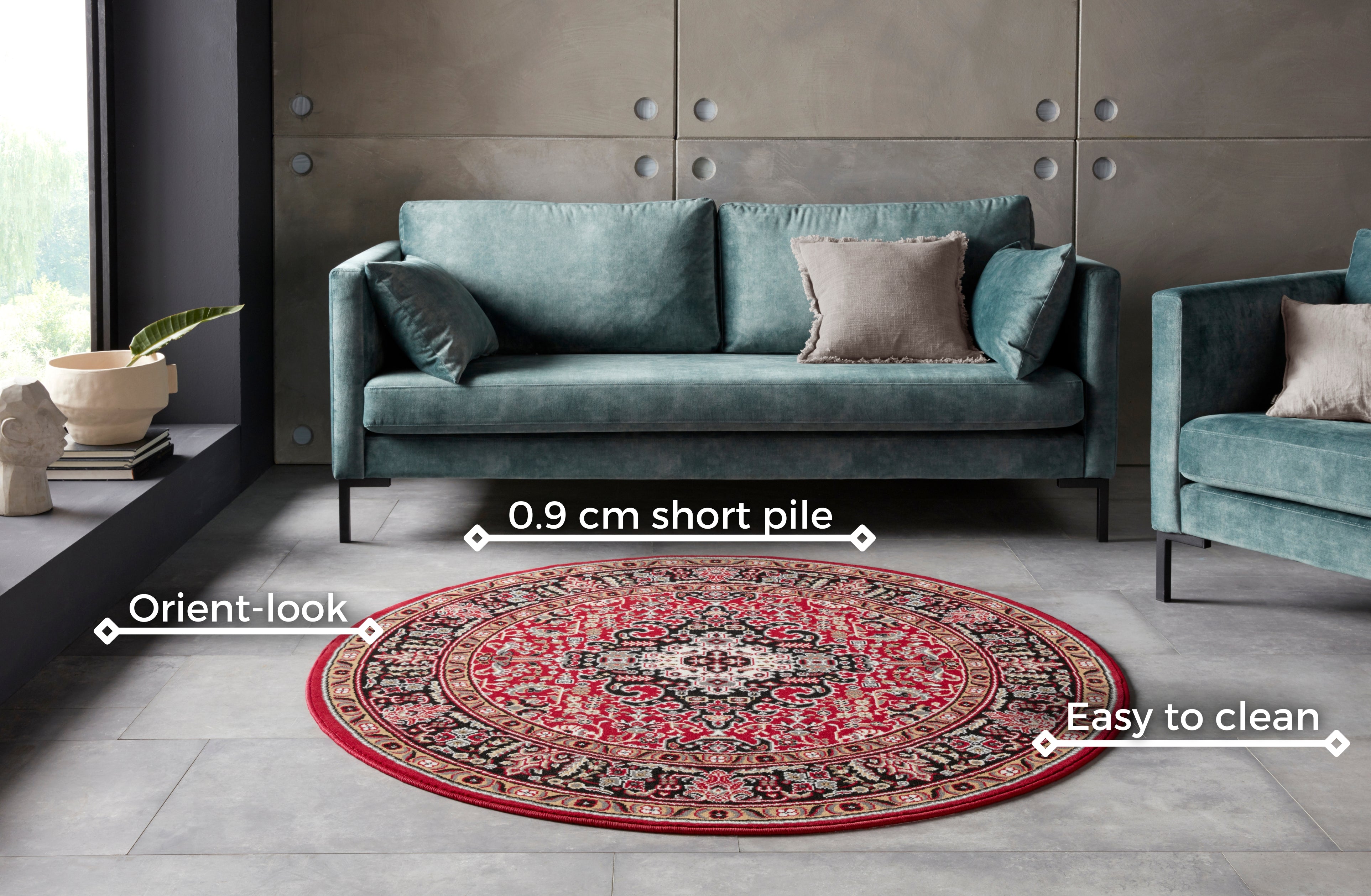 HANSE HOME MIRKAN TÆPPE, RØD 104095