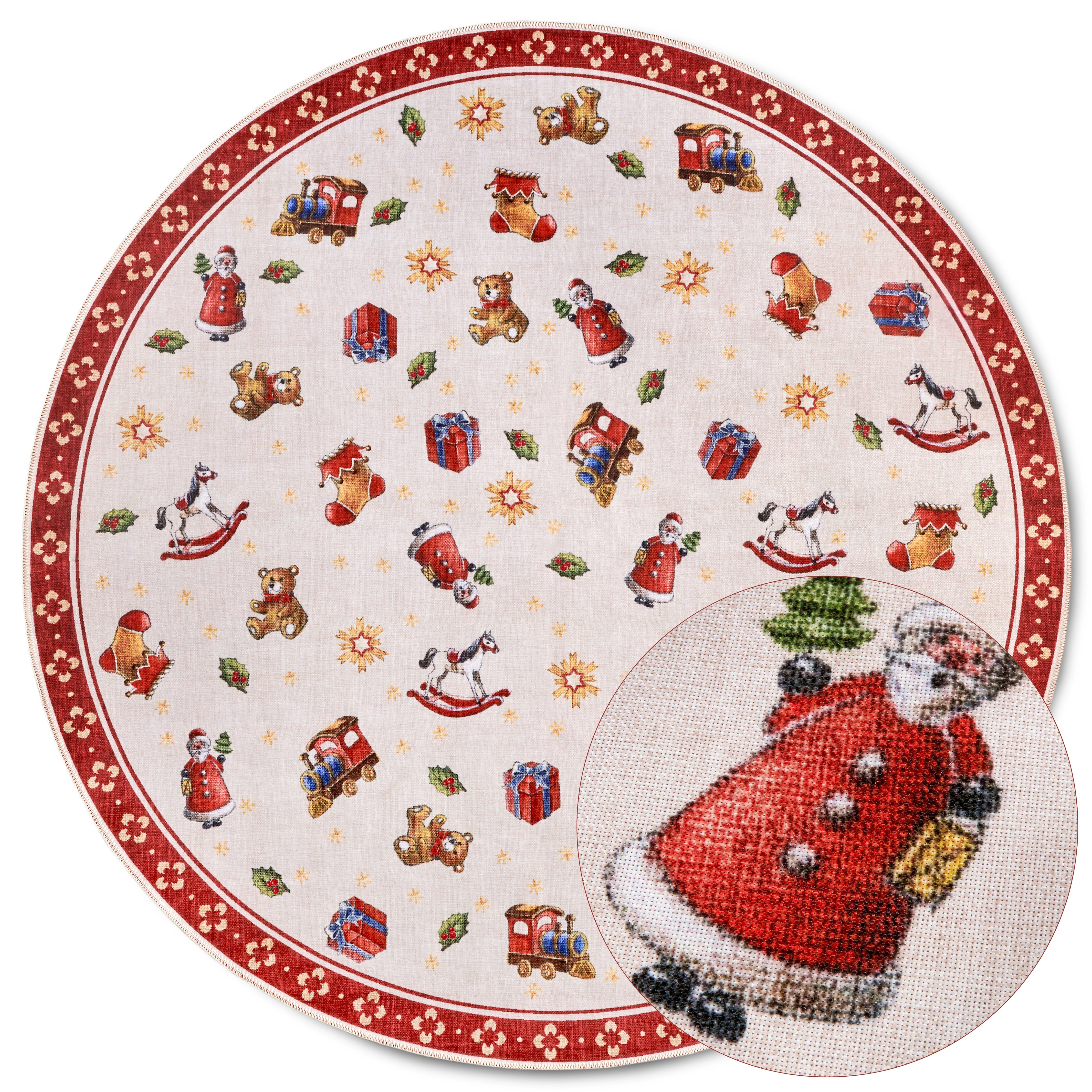 VILLEROY & BOCH TOY'S DELIGHT JULETÆPPE, RØD-MULTI
