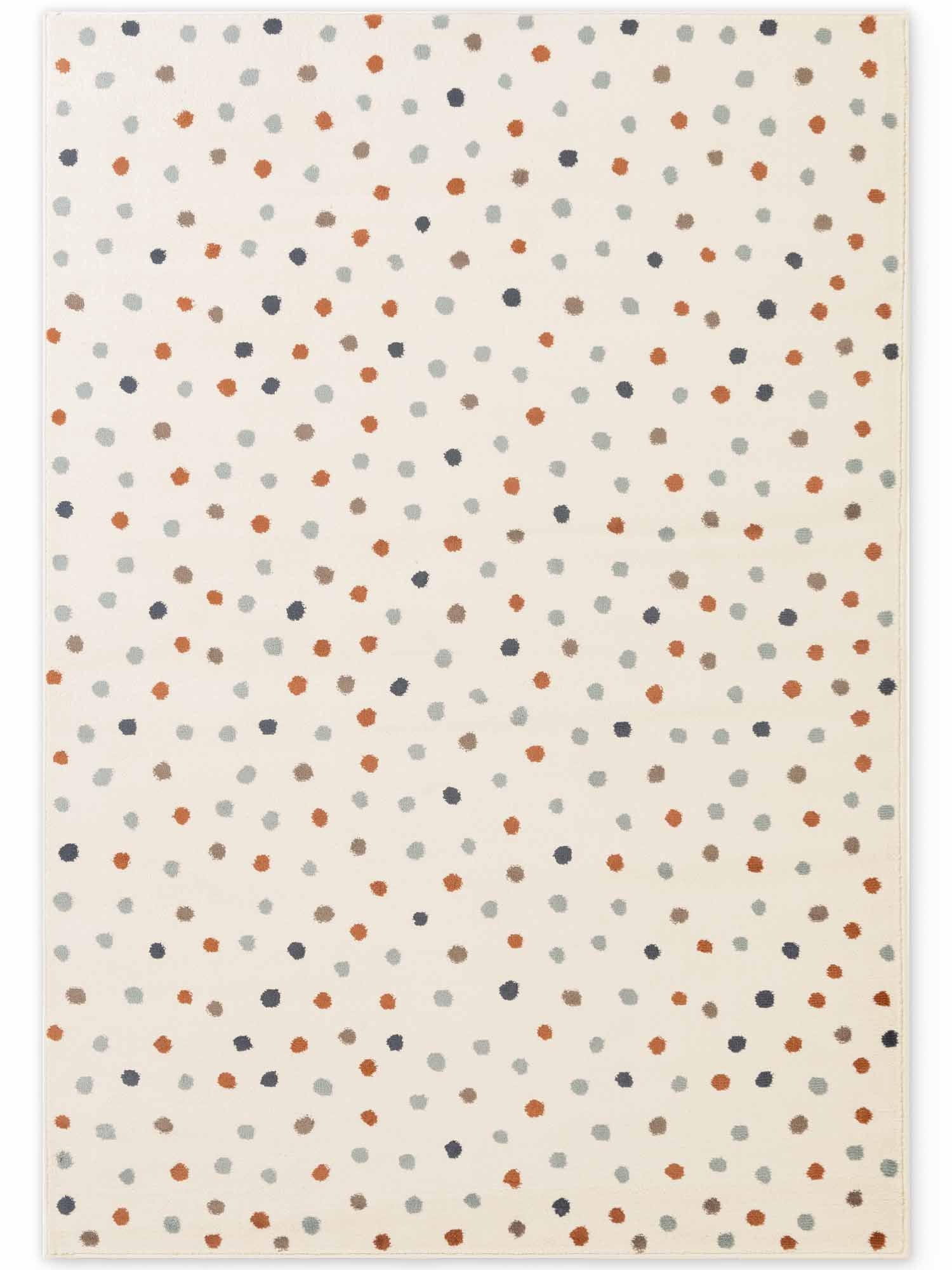 EVENTYR BØRNETÆPPE KONFETTI, CREME MULTI