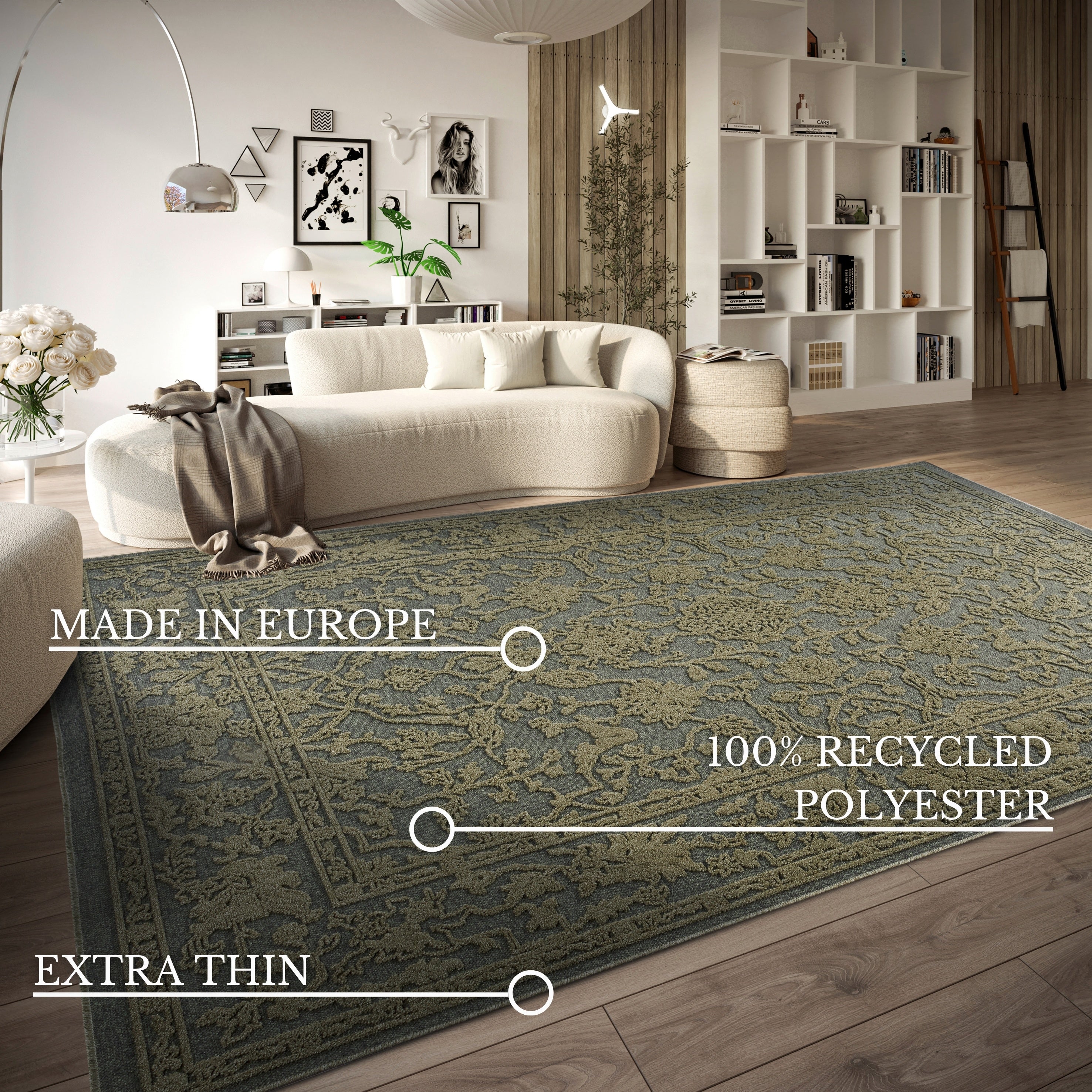 VILLEROY & BOCH 106148 HØJ-LAV LUV TÆPPE, AMBROISE JUNGLE GRØN