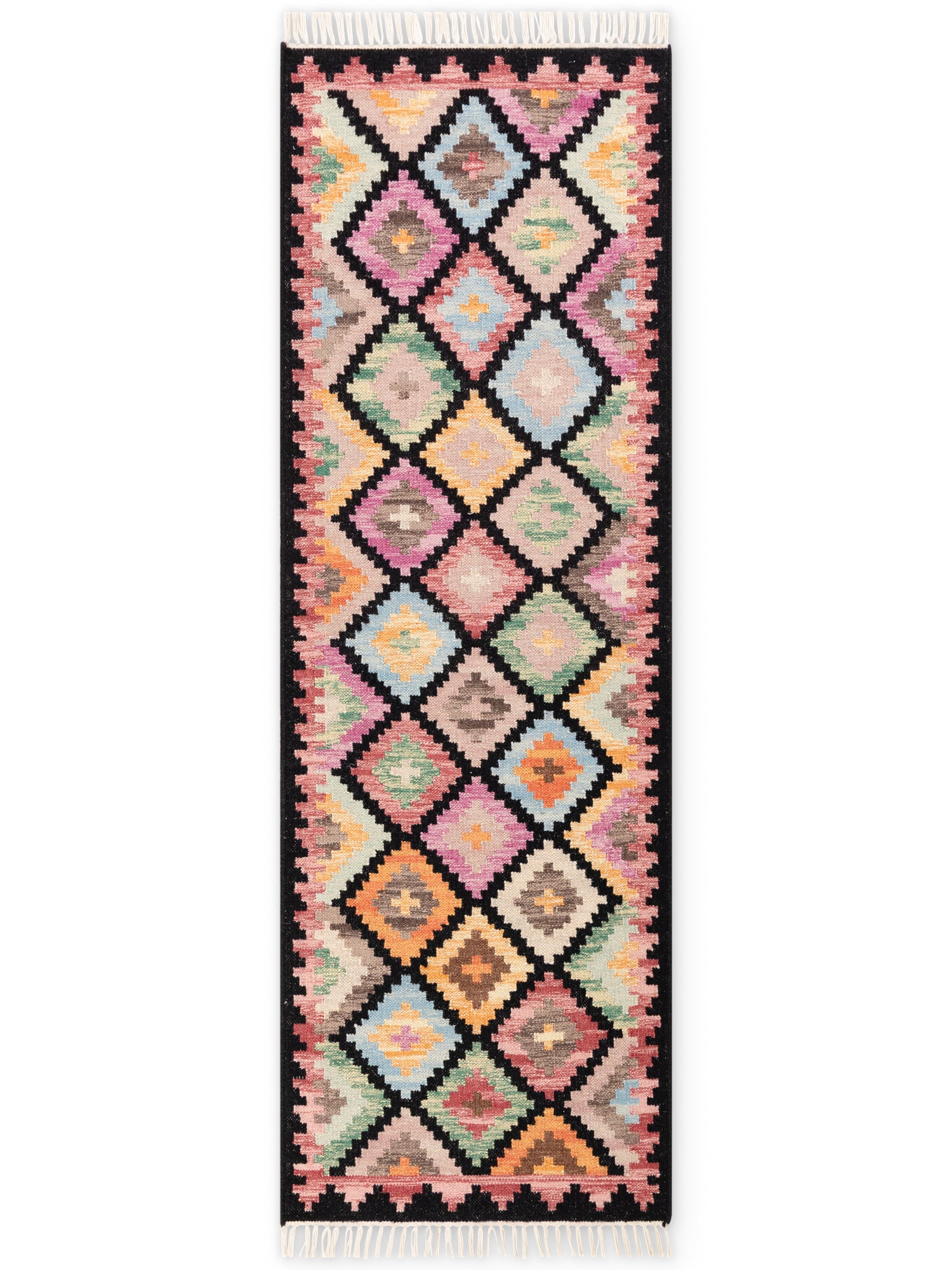 HANSE HOME KAMAL - AFGHANSK KELIM TÆPPE, 106239 SORT-MULTI
