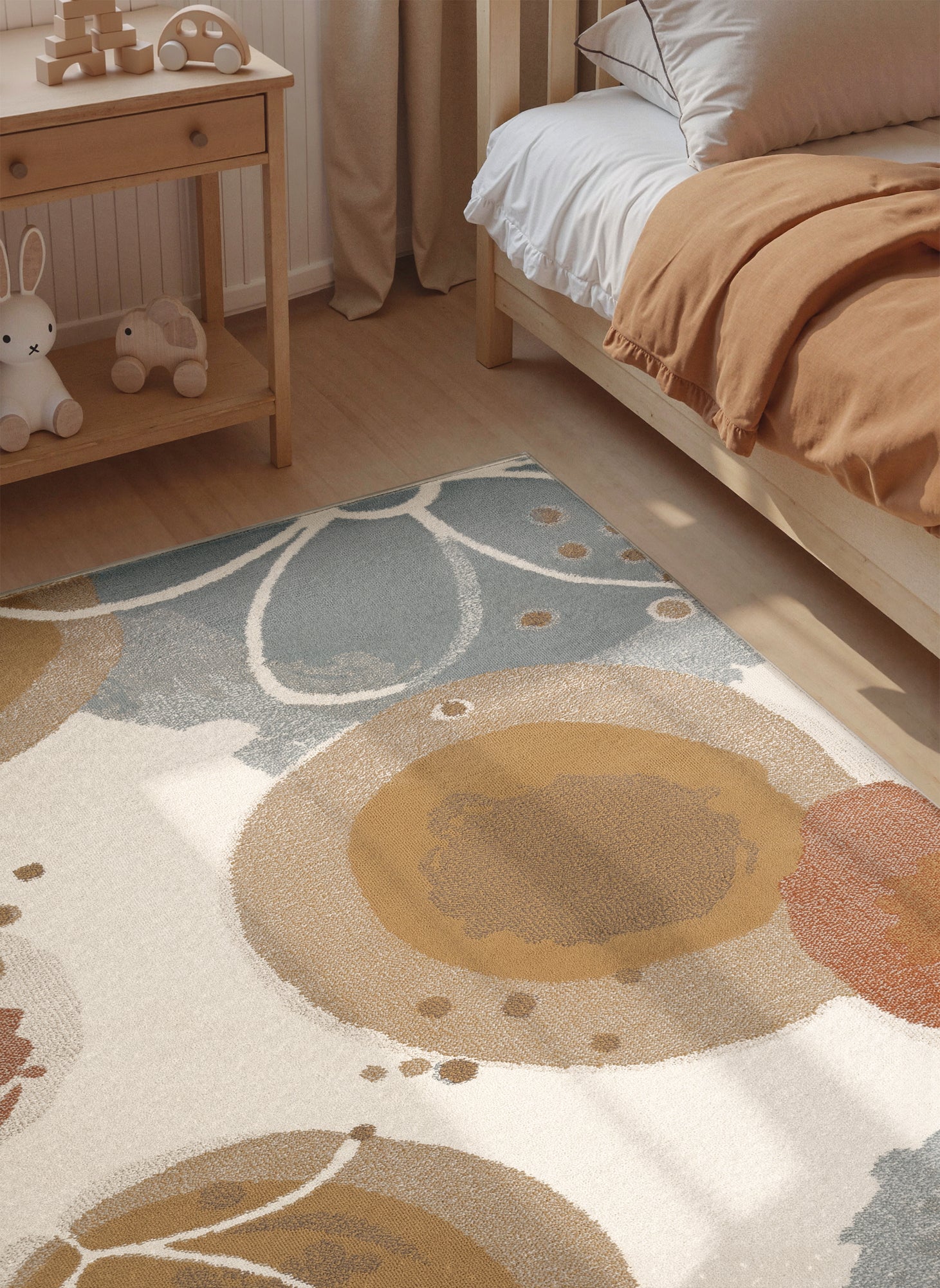 EVENTYR BØRNETÆPPE MARIGOLD, CREME MULTI