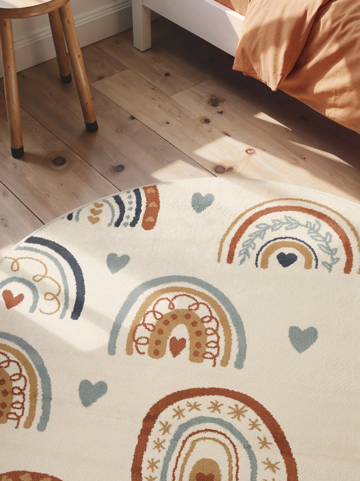 EVENTYR BØRNETÆPPE BOWIE, CREME MULTI