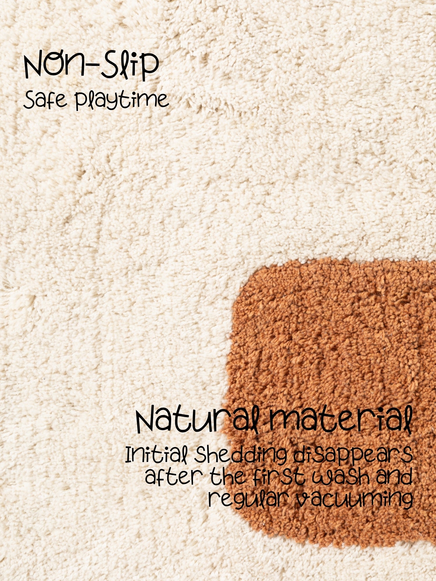 SNUGGLE BØRNETÆPPE, DORO CREME ORANGE