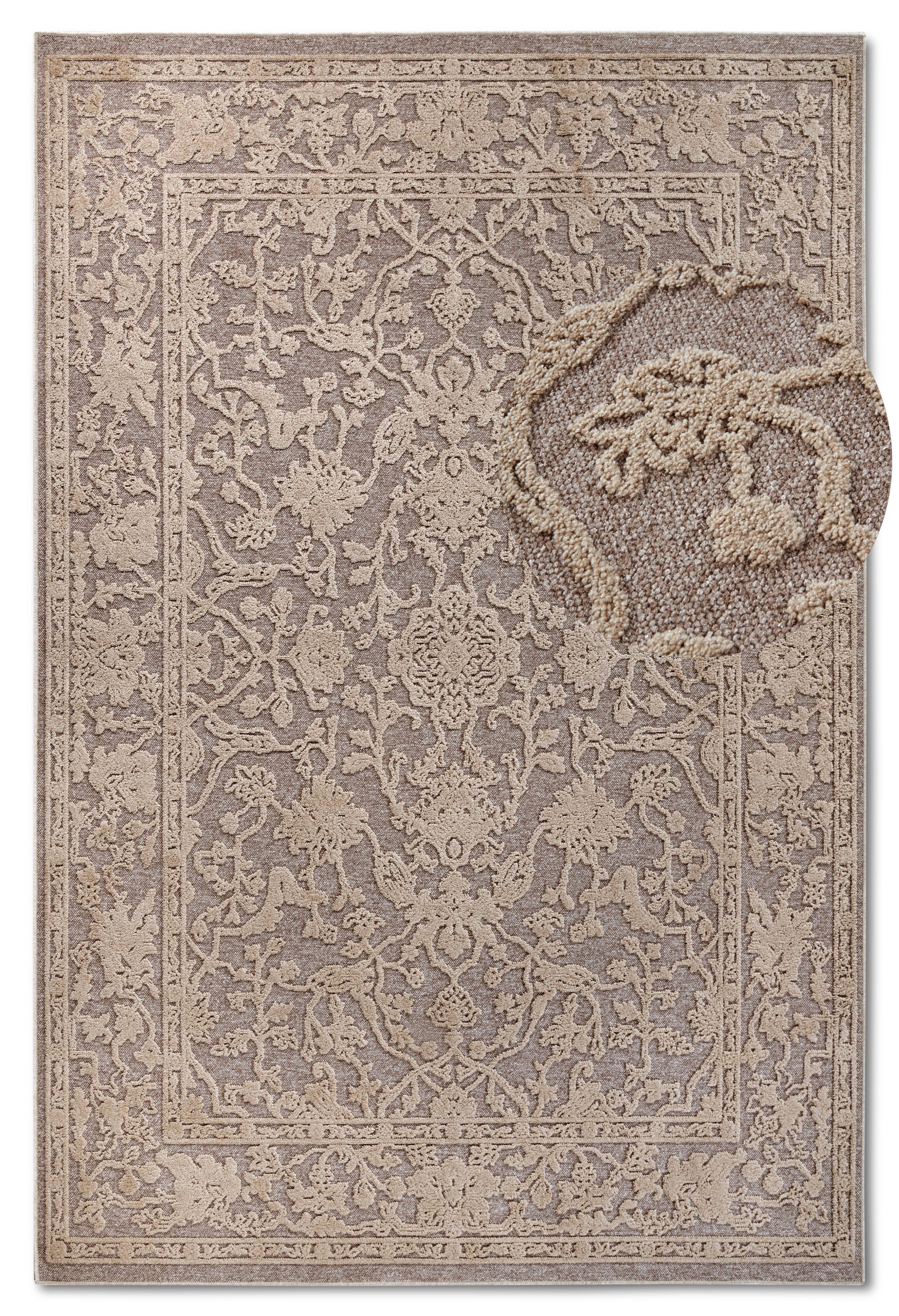 VILLEROY & BOCH 106149 HØJ-LAV LUV TÆPPE, AMBROISE NATURAL GRÅ-BEIGE