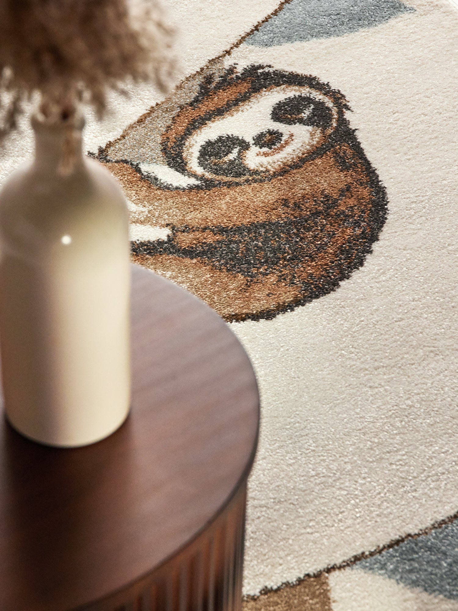 VILLEROY & BOCH BOHO KIDS BØRNETÆPPE - ELEFANT REGNBUE, CREME MULTI 106305
