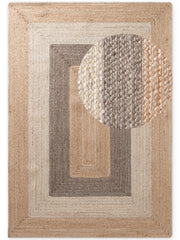 JUNO JUTE TÆPPE FUSION, NATUR GYLDEN MULTI