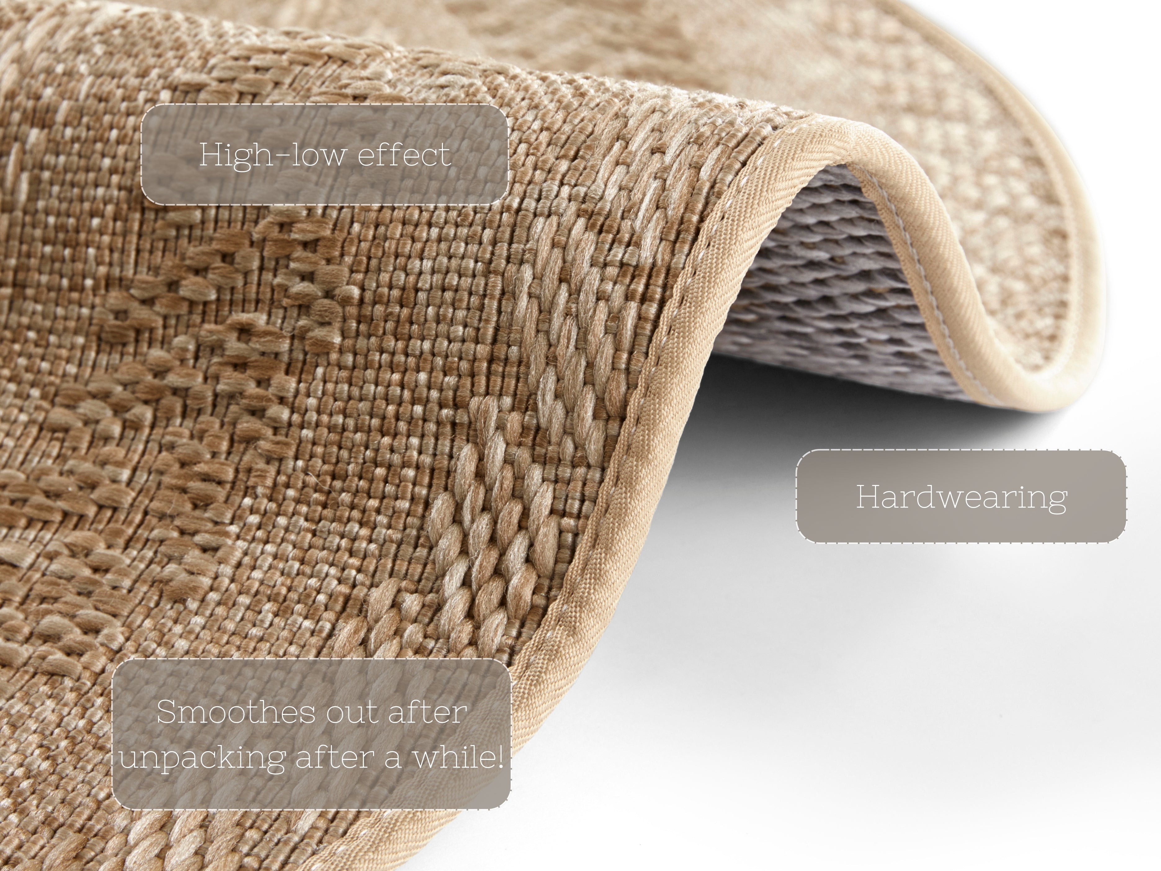 HANSE HOME FOREST TÆPPE, BEIGE-BRUN 103998