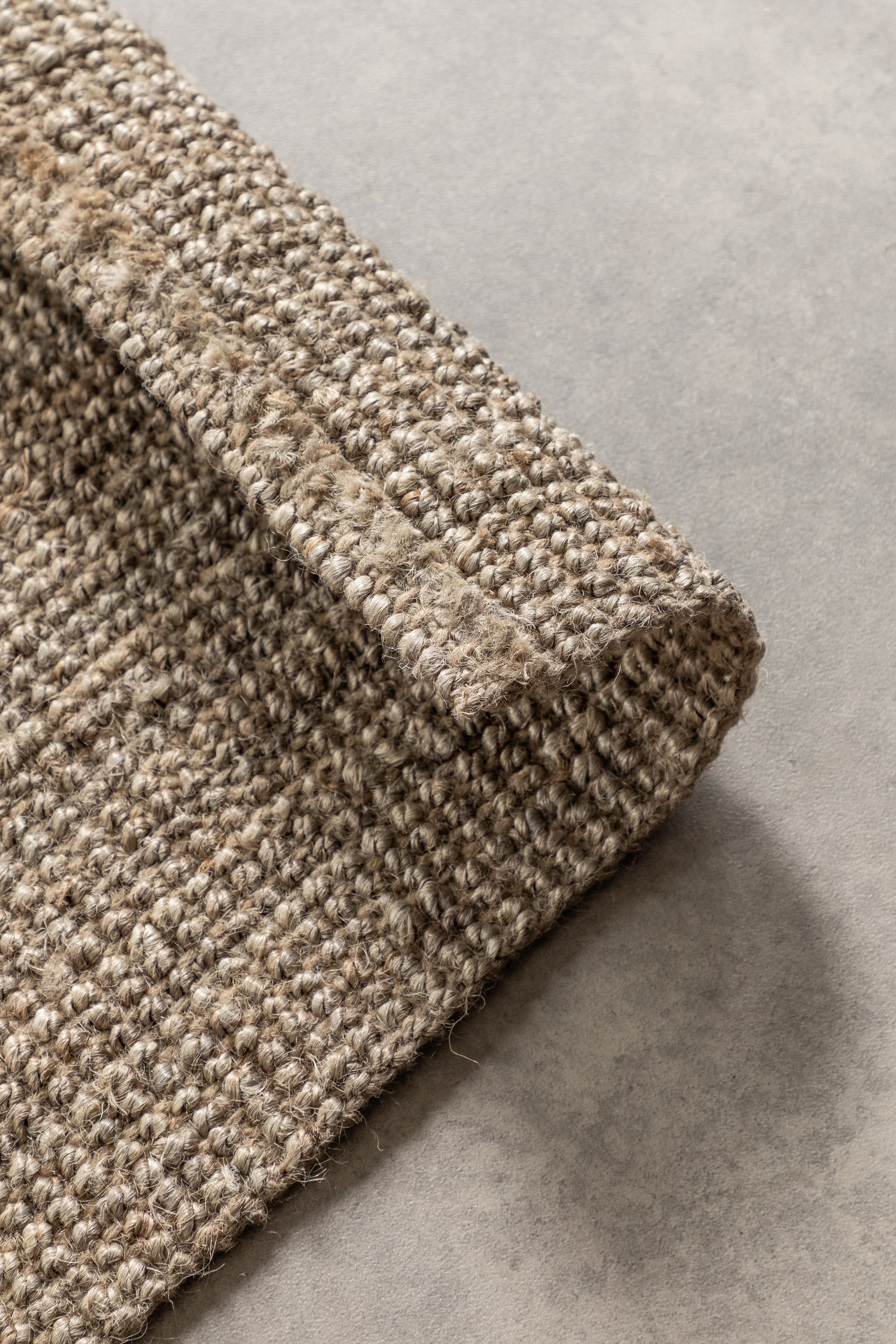 BOUCLE JUTE TÆPPE, GRÅ BRUN - 105975