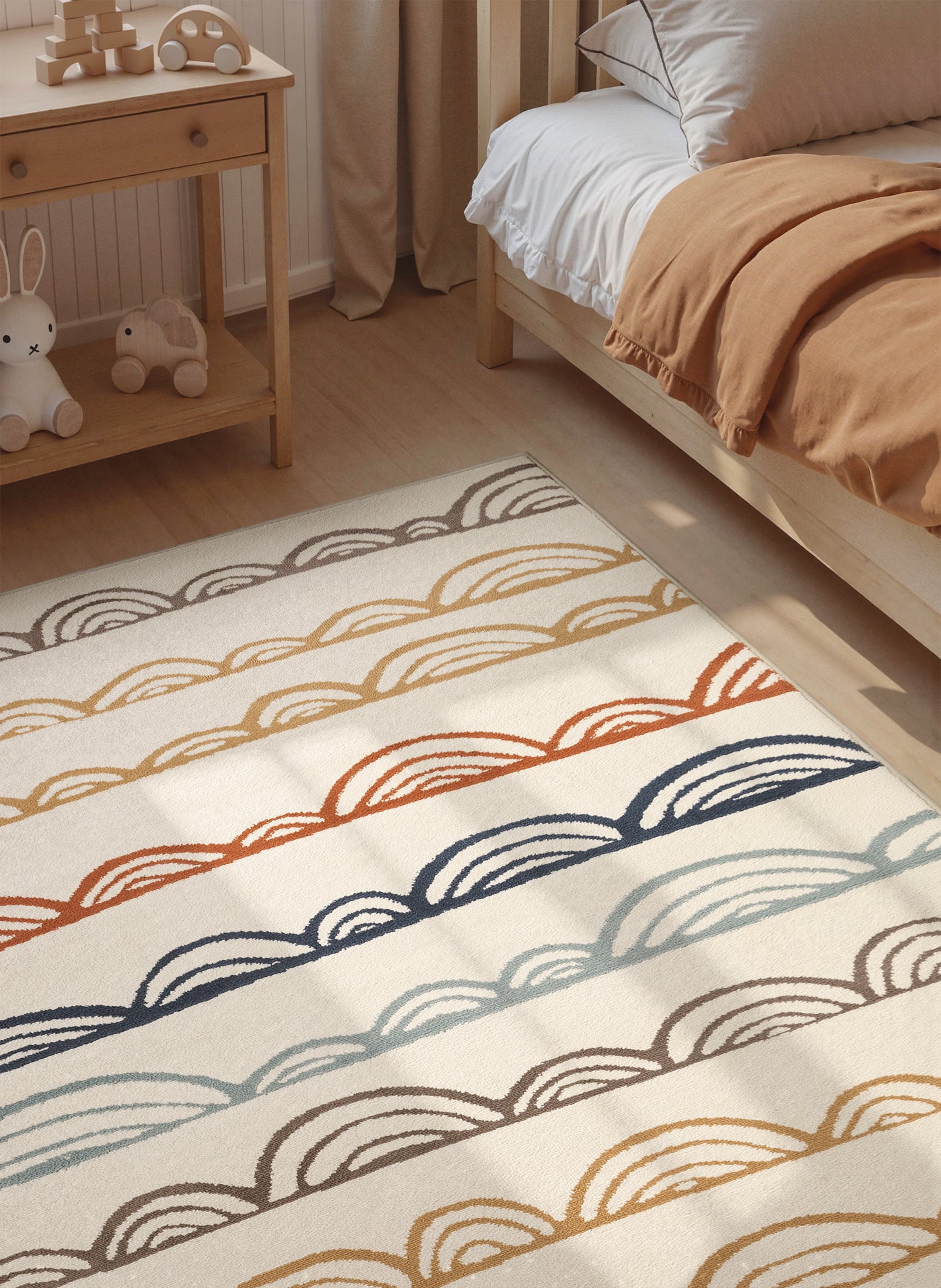 EVENTYR BØRNETÆPPE KIKI, CREME MULTI