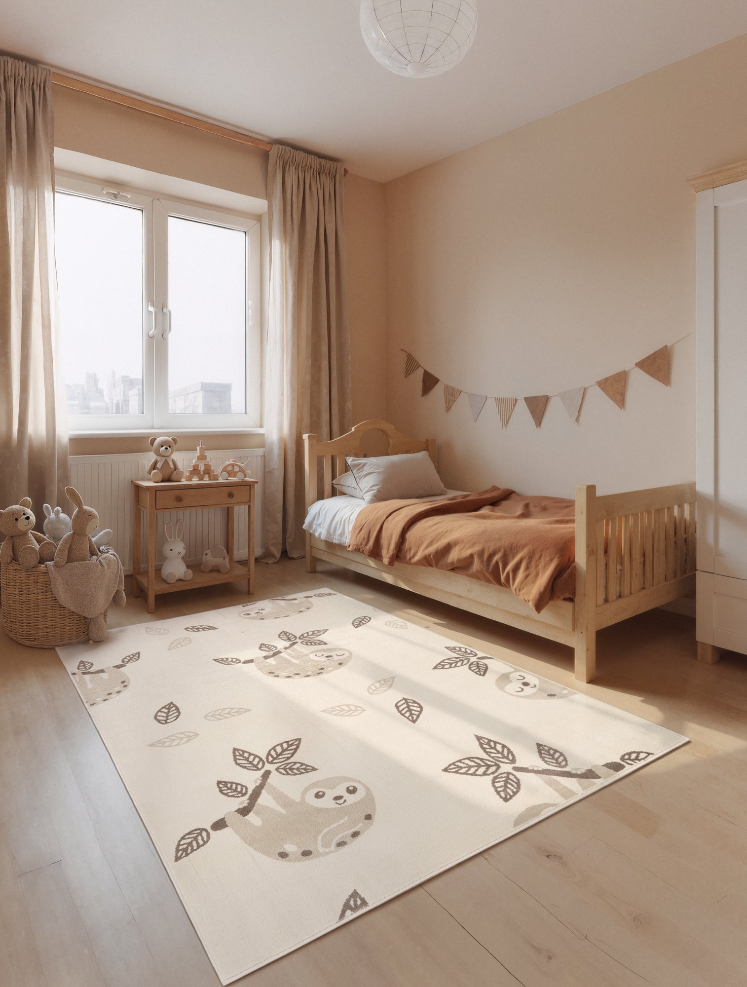 EVENTYR BØRNETÆPPE RELAXIO, CREME MULTI