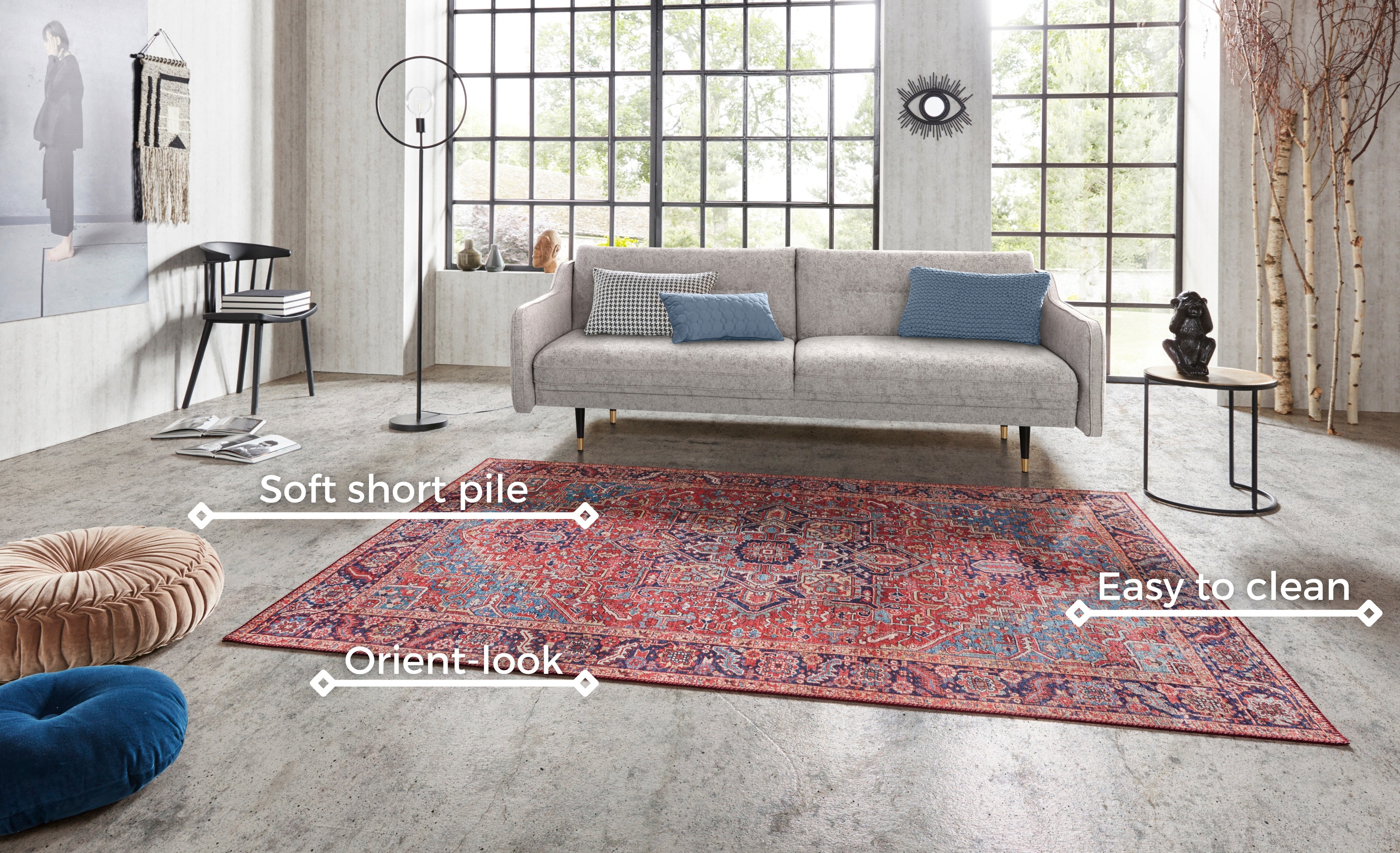 HANSE HOME ASMAR TÆPPE, ORIENT-RØD 104012